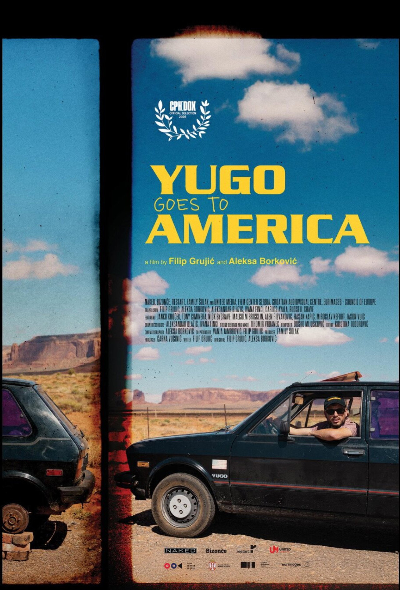 Yugo Goes to America Backdrop
