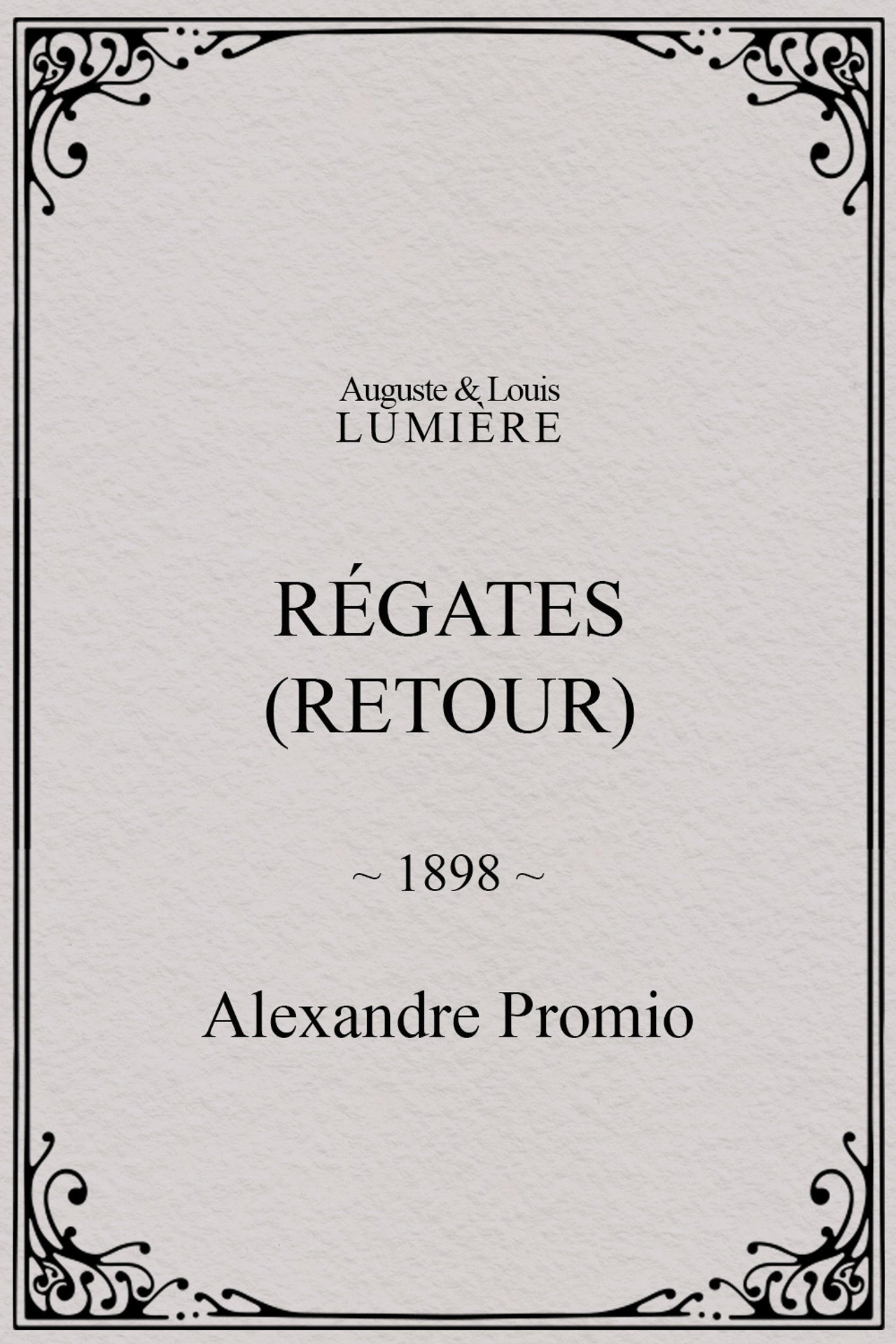 Régates (retour)
