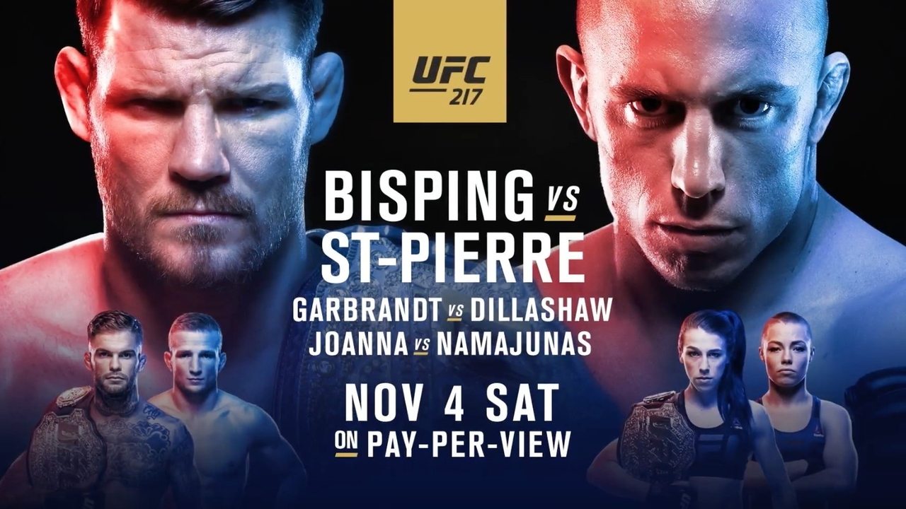 Scen från UFC 217: Bisping vs. St-Pierre