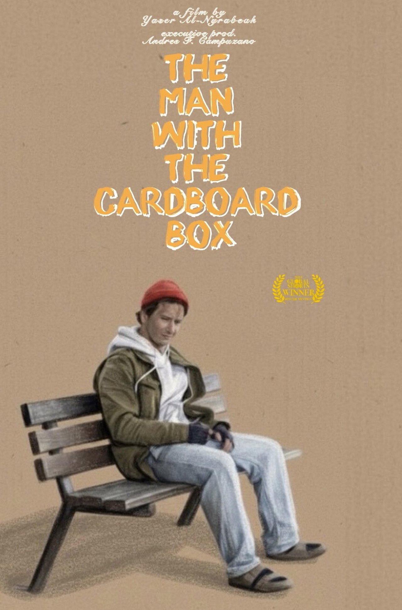 The Man With The Cardboard Box filmaffisch