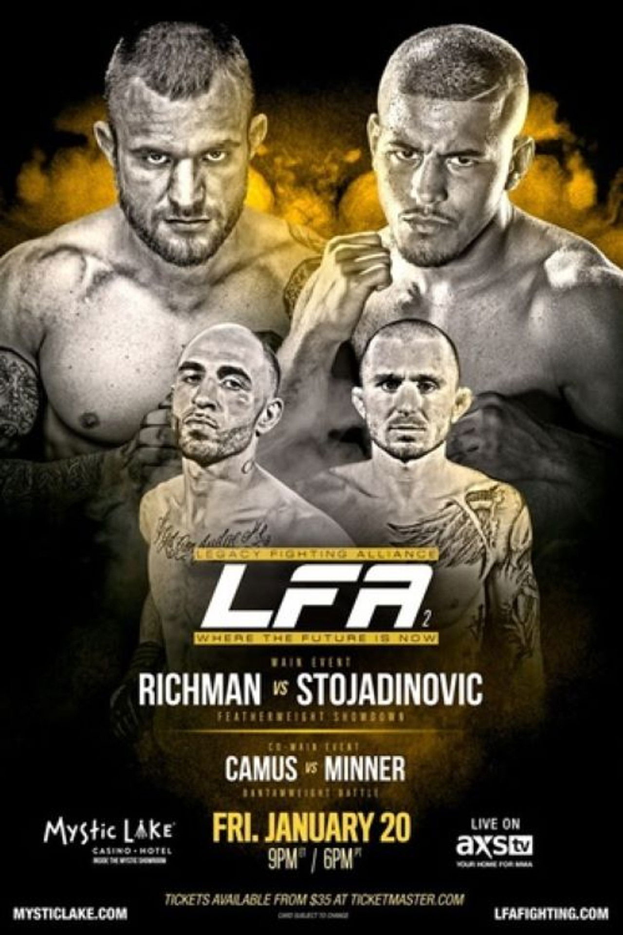 Legacy Fighting Alliance 2: Richman vs. Stojadinovic Backdrop