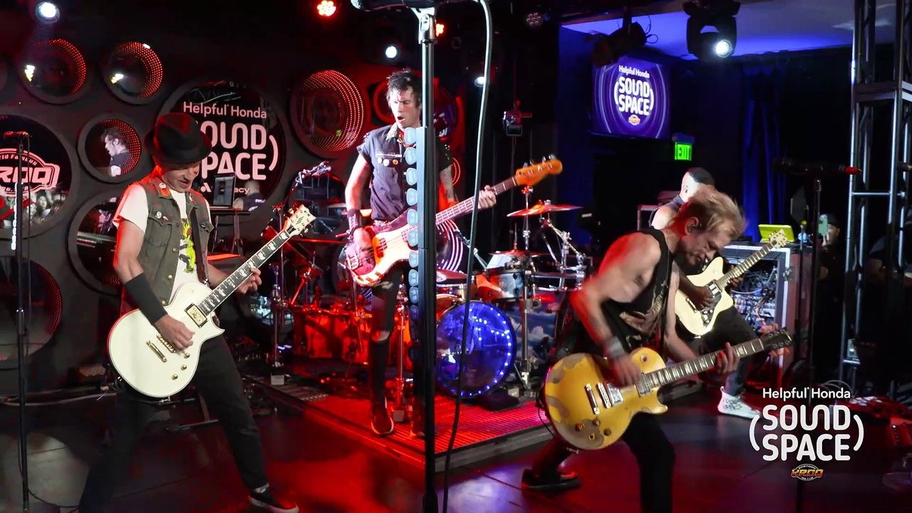 Sum 41 live in the Helpful Honda Sound Space at KROQ, Los Angeles, CA, USA still 7