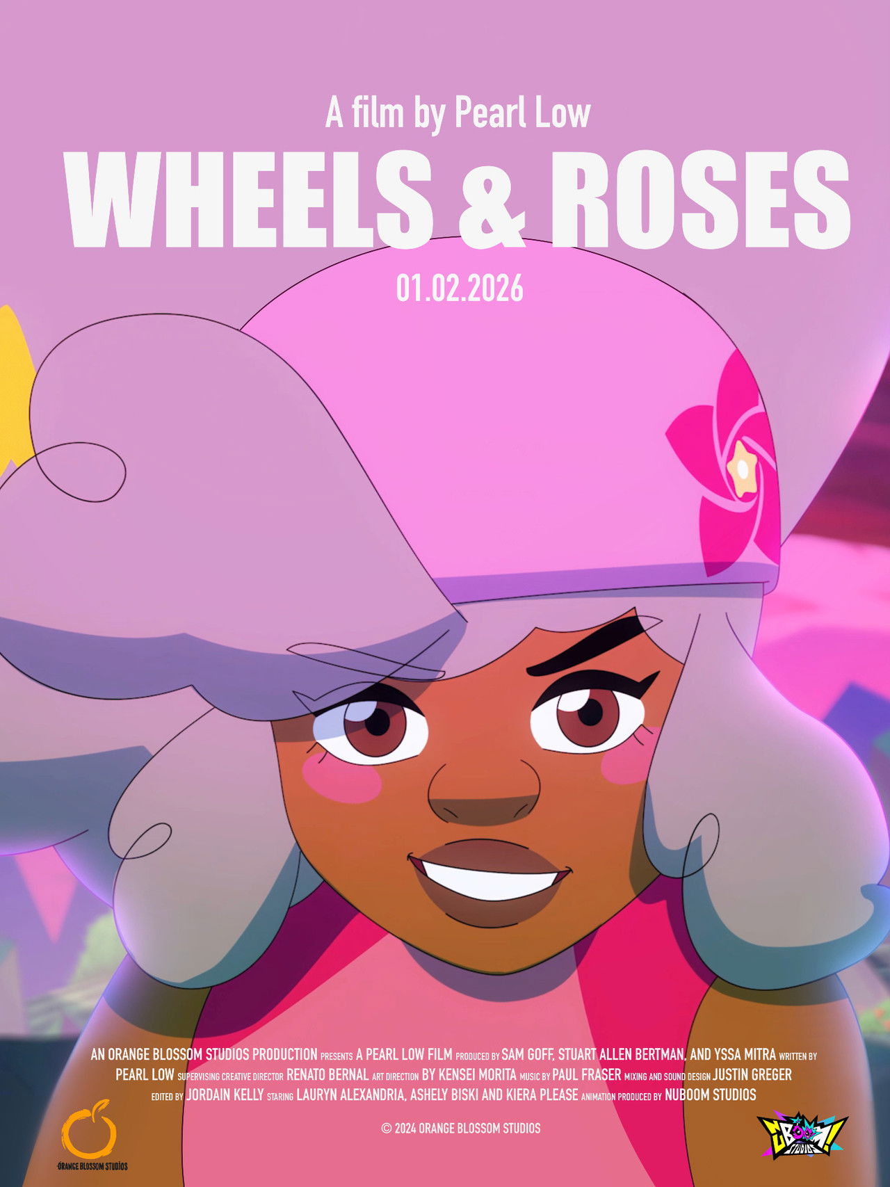 WHEELS & ROSES poster