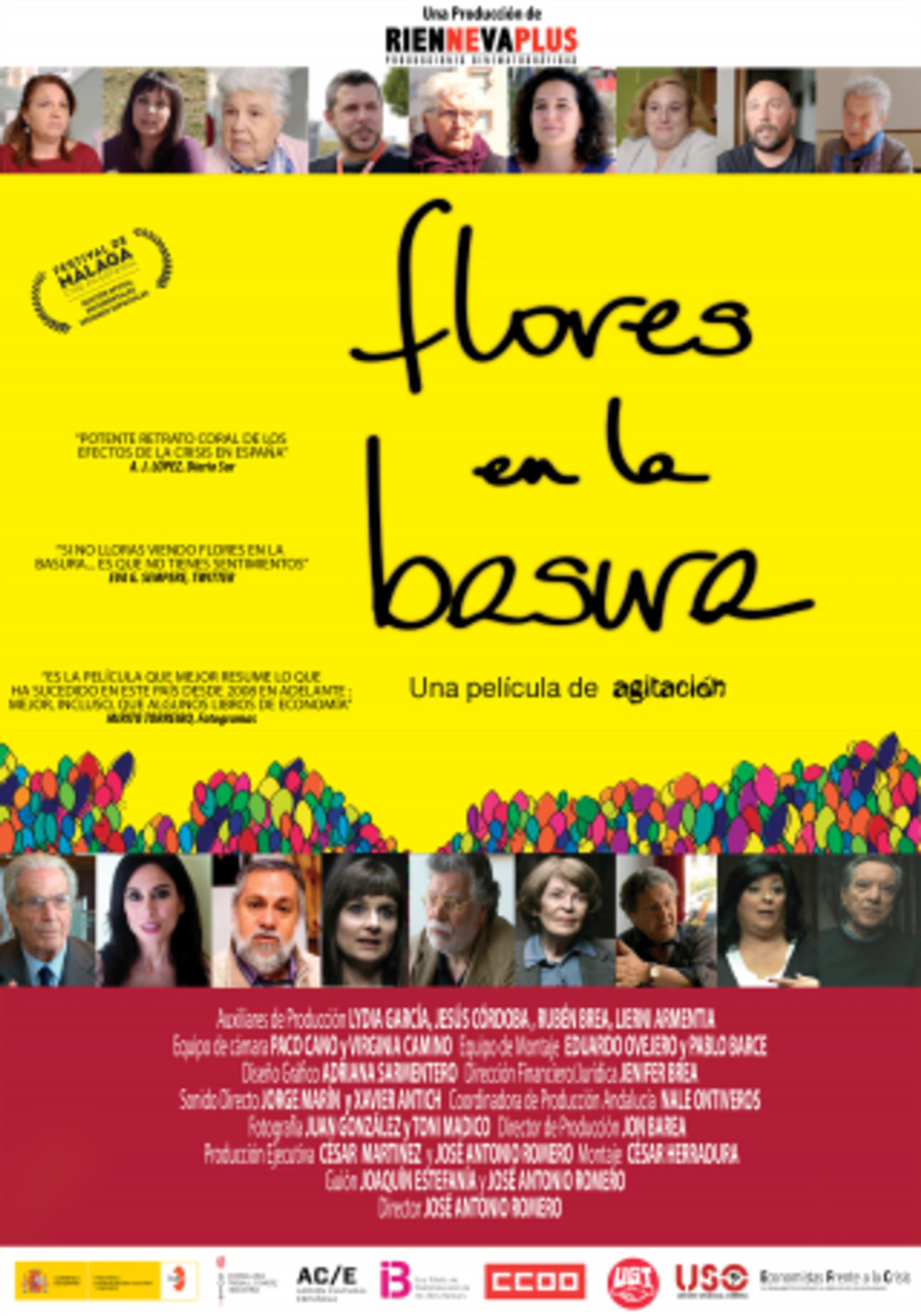 Flores en la basura Backdrop