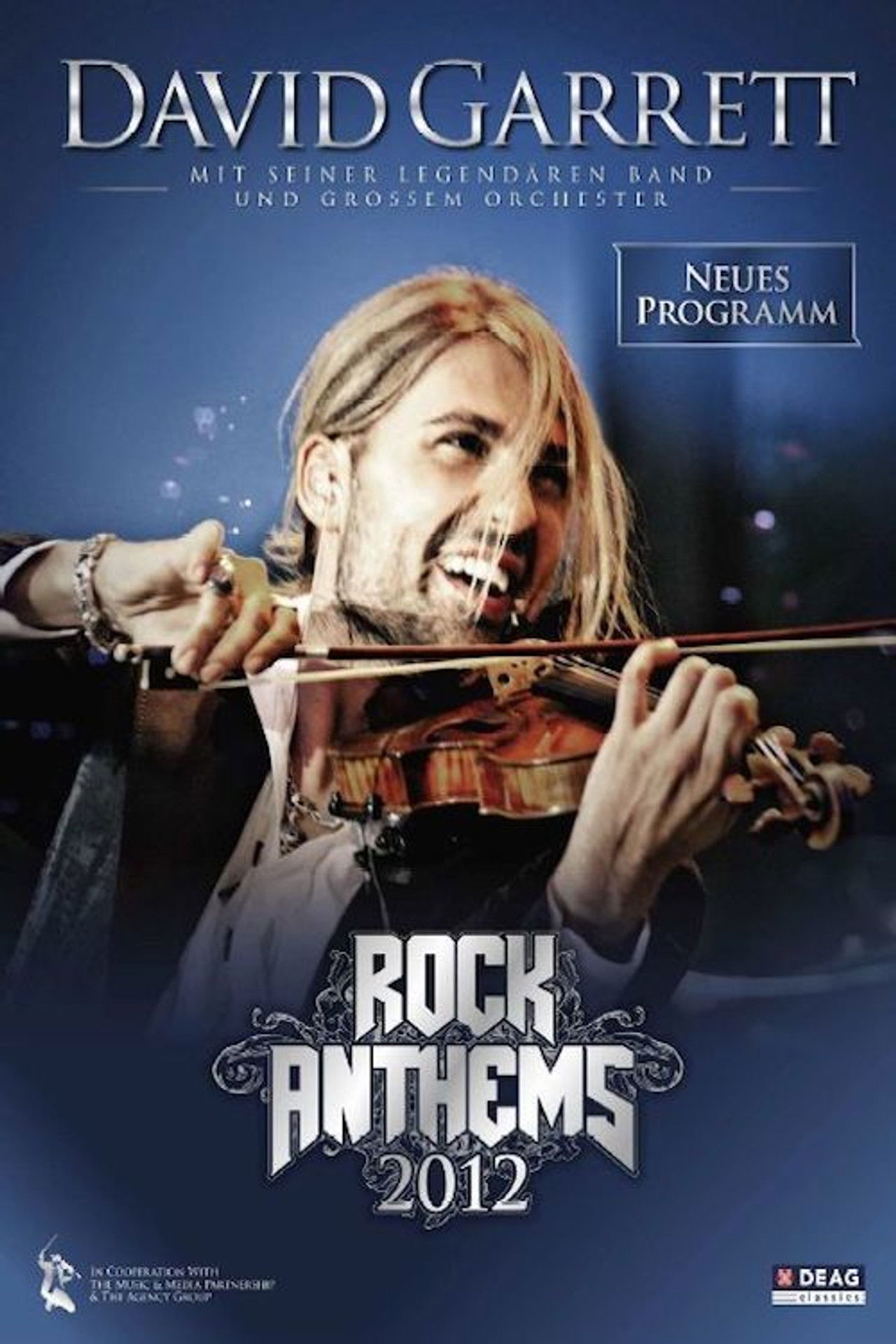 David Garrett - Rock Symphonies - Tourposter - Hannover 2012 Backdrop