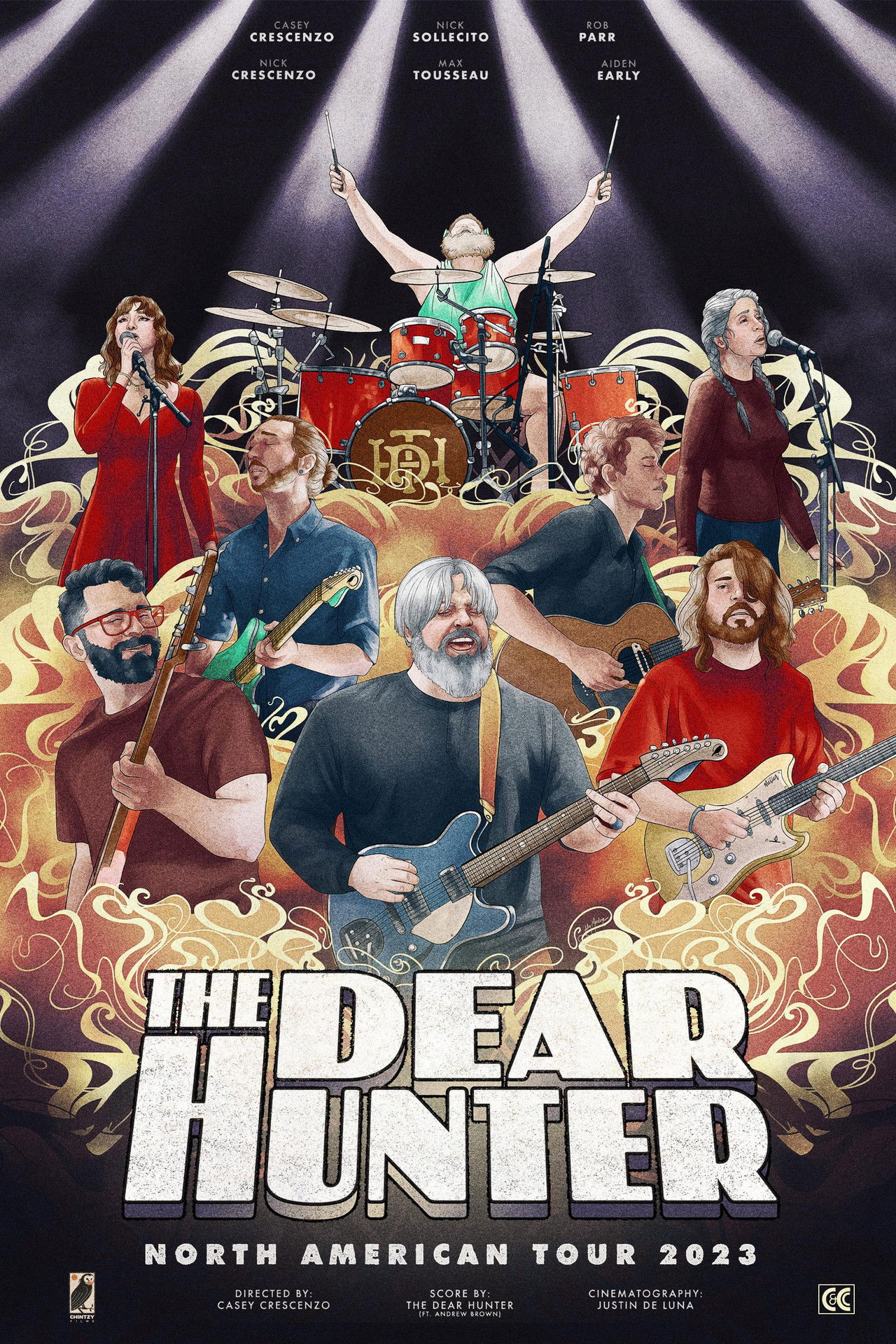 The Dear Hunter 2023 North American Tour Backdrop