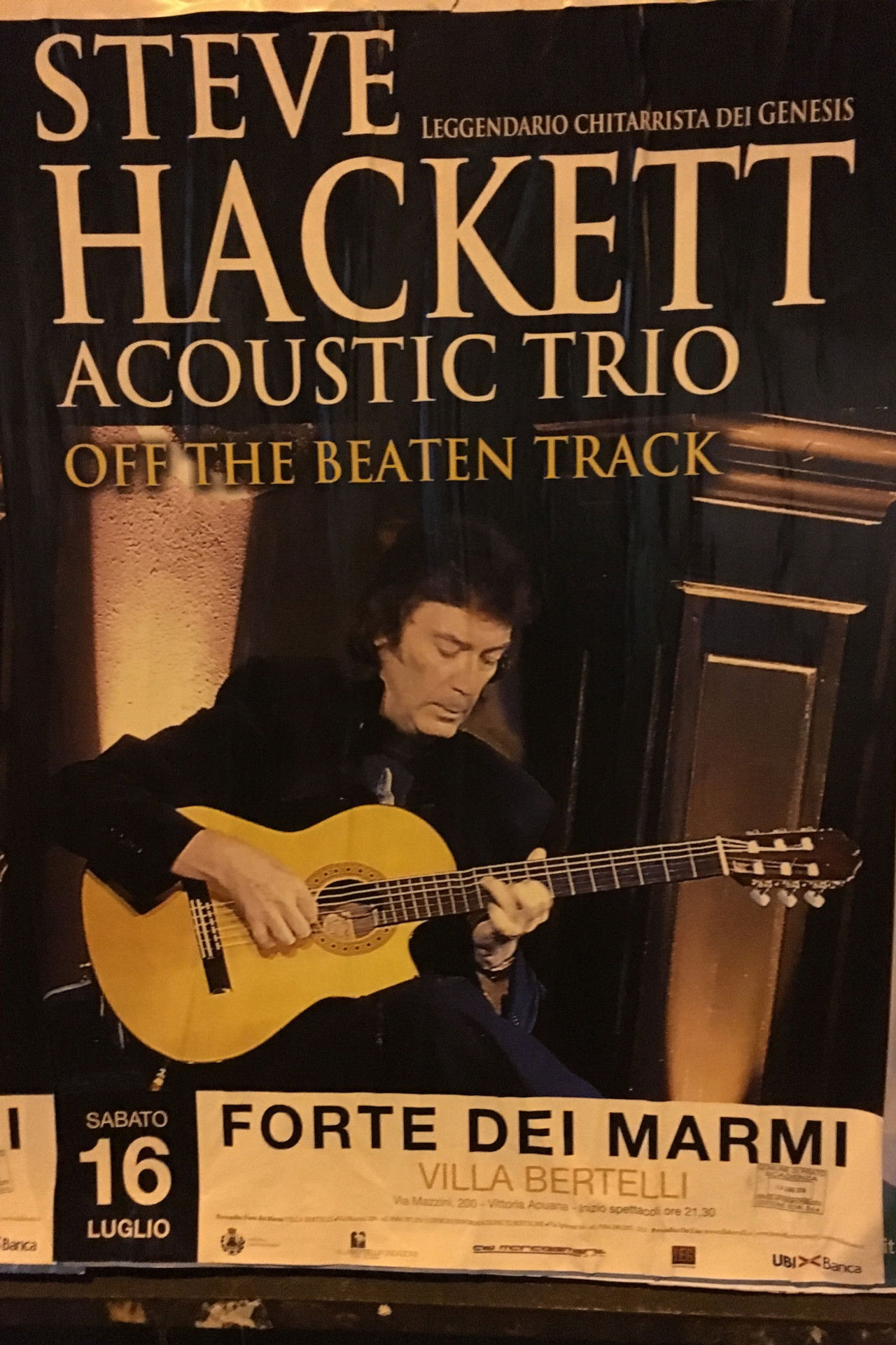 Steve Hackett Acoustic Trio - Off The Beaten Track Backdrop