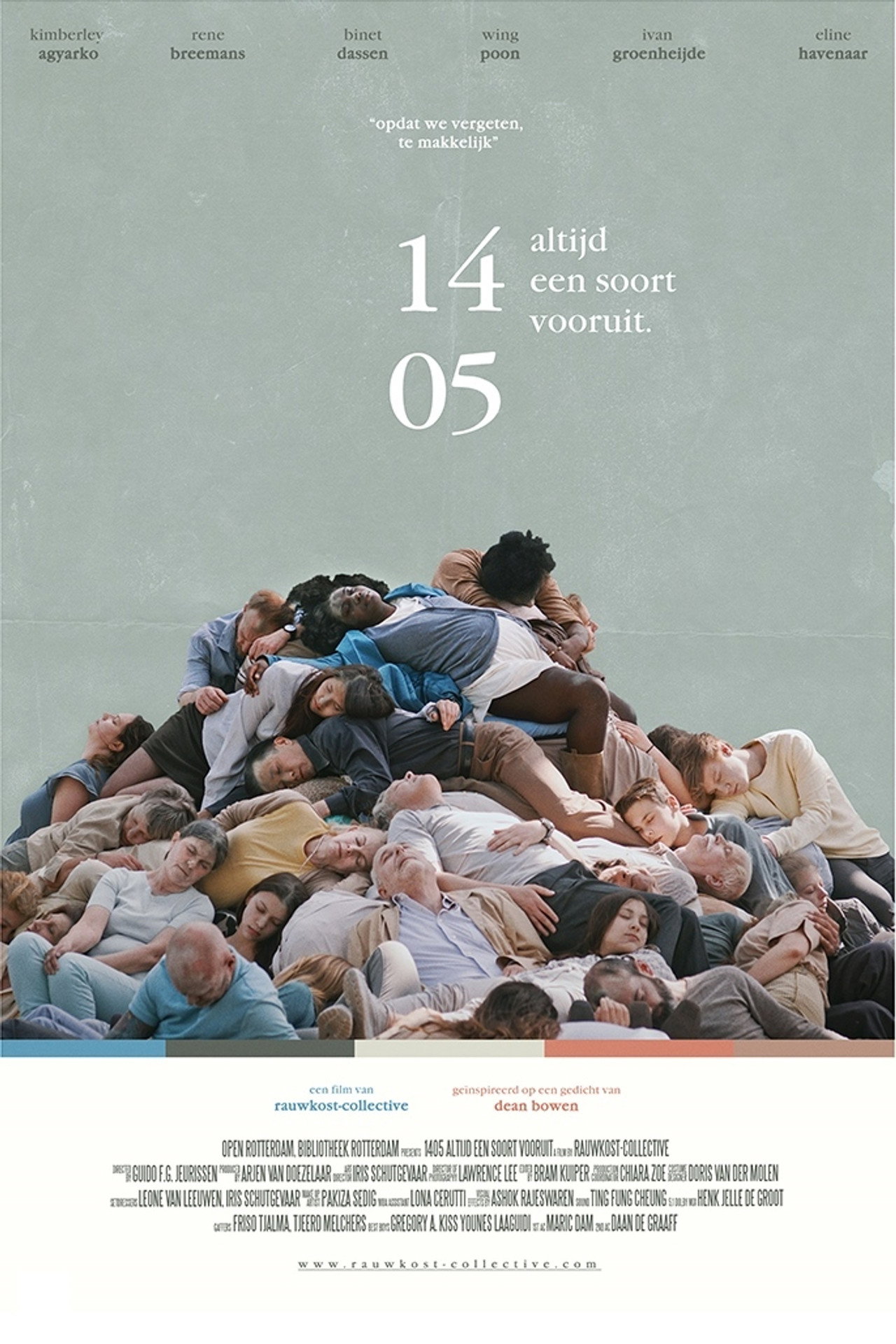 14.05 altijd een soort vooruit filmaffisch