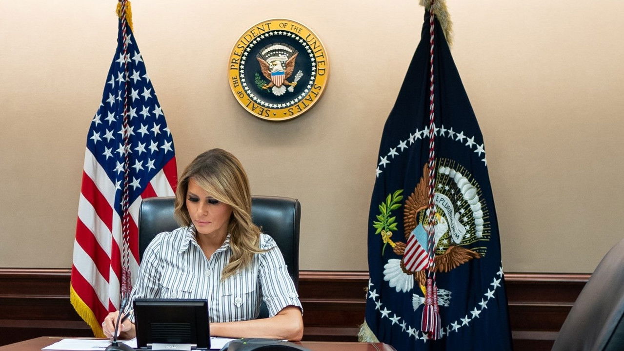 Melania backdrop image