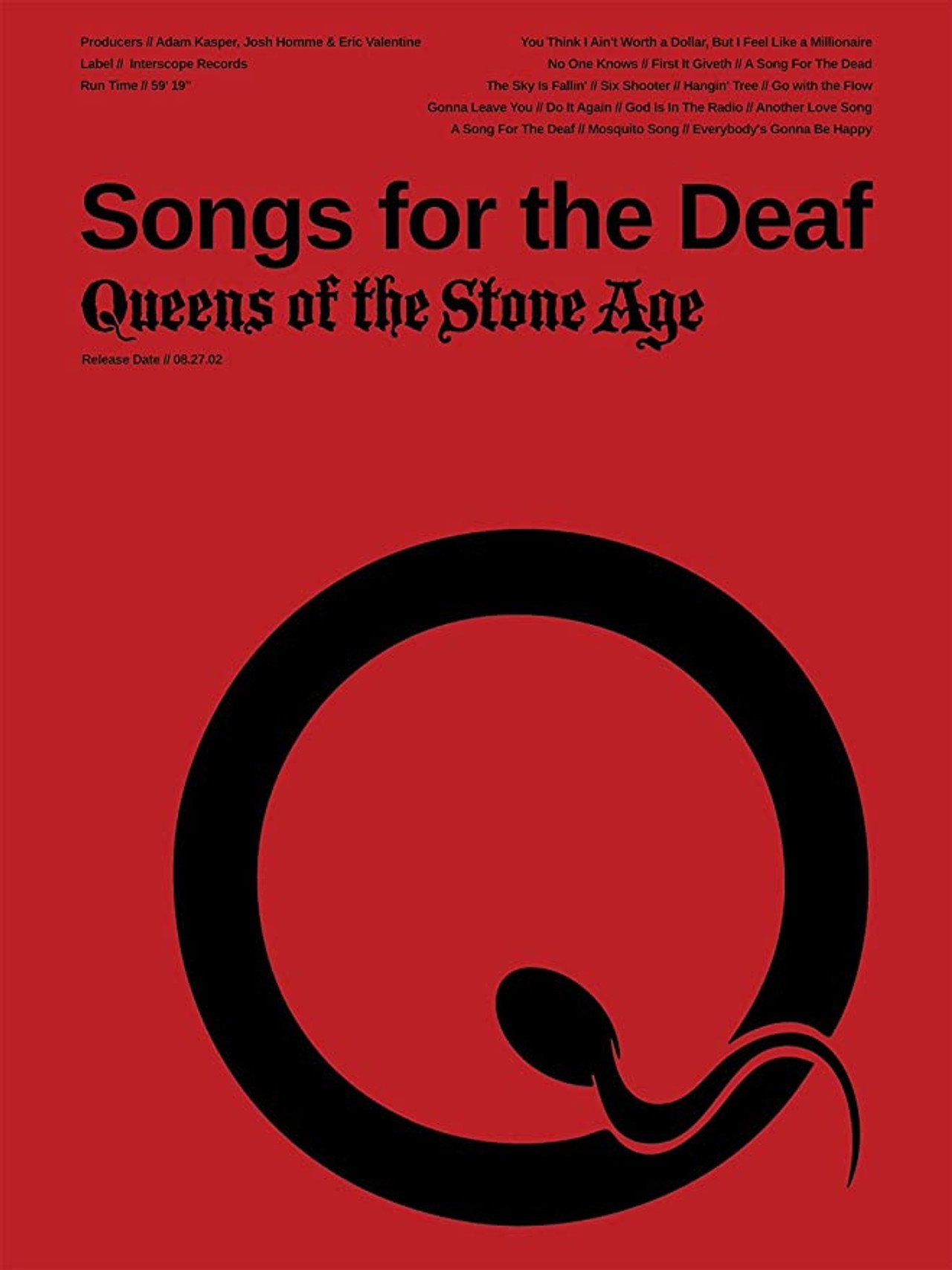 Queens Of The Stone Age – Songs For The Deaf (Real #1) Backdrop