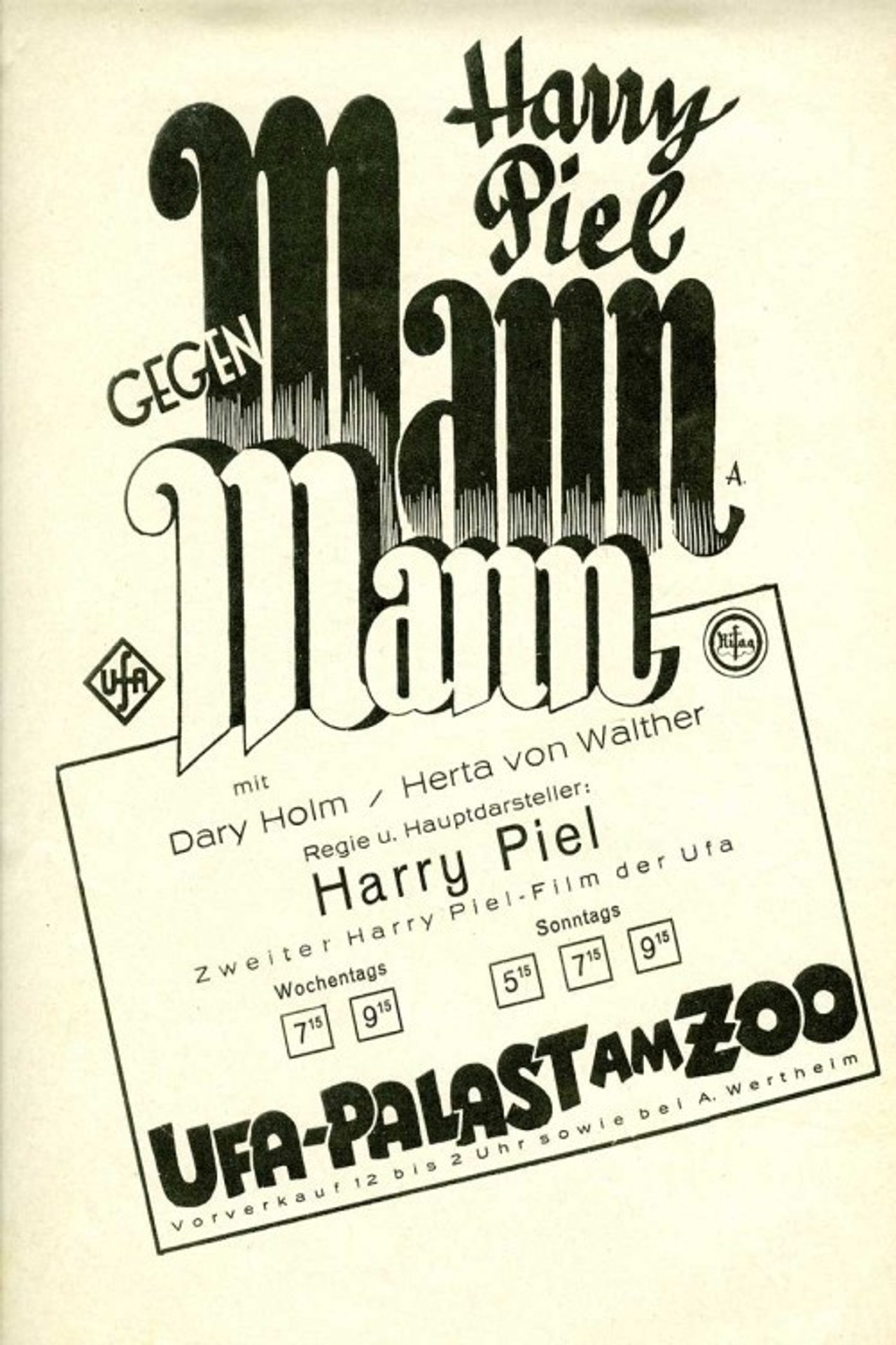 Man Against Man Backdrop