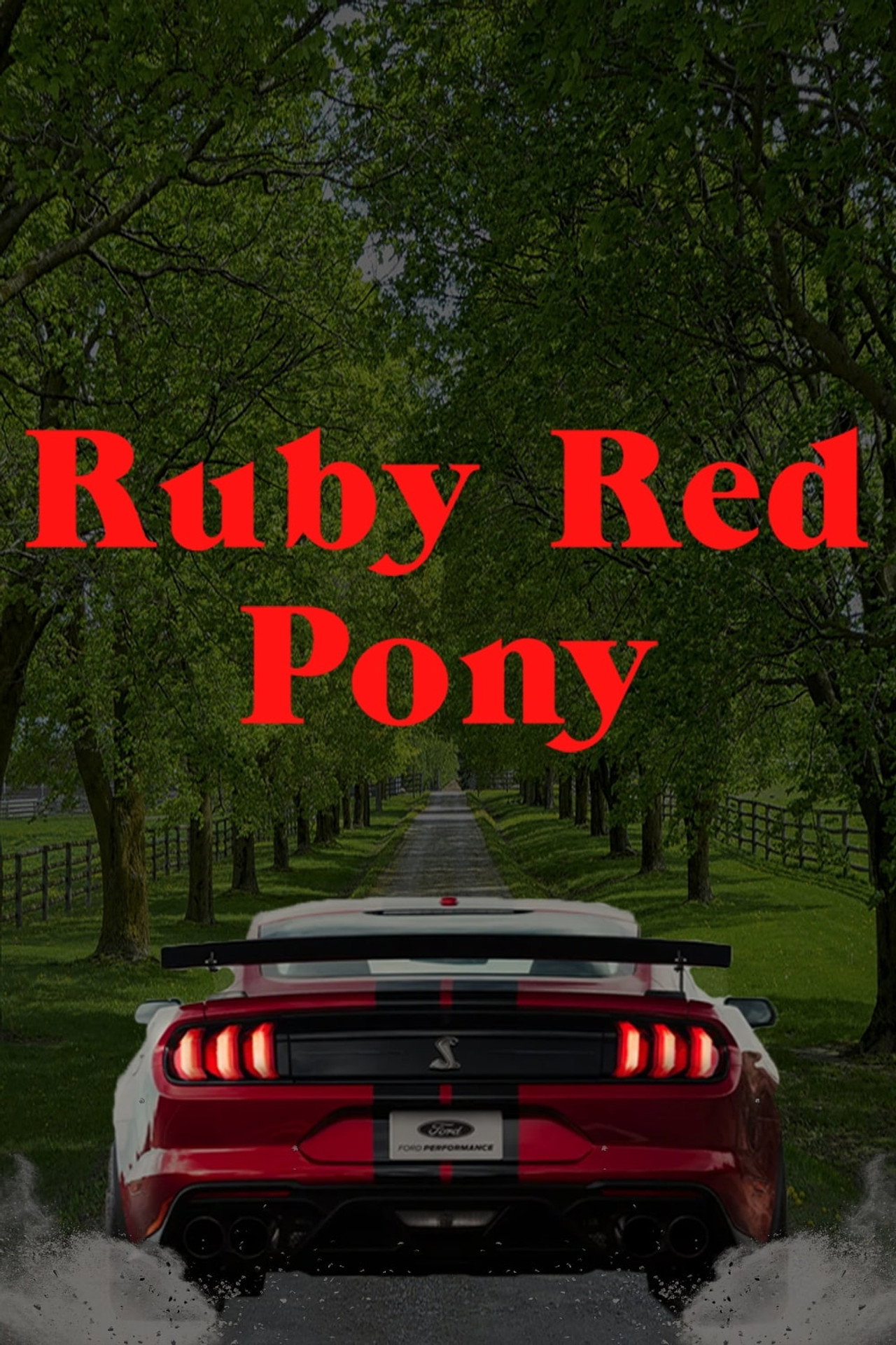 Ruby Red Pony Backdrop