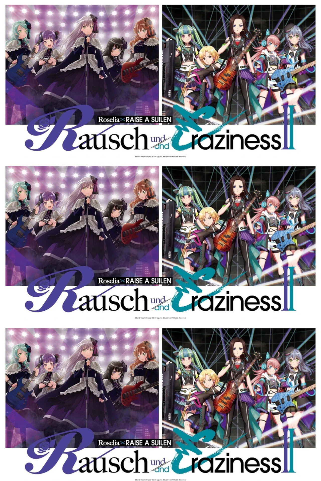 Roselia×RAISE A SUILEN Joint Live 「Rausch und/and Craziness II」 Backdrop