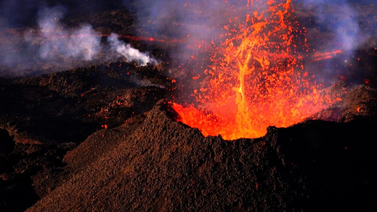 Volcanoes : dual destruction background