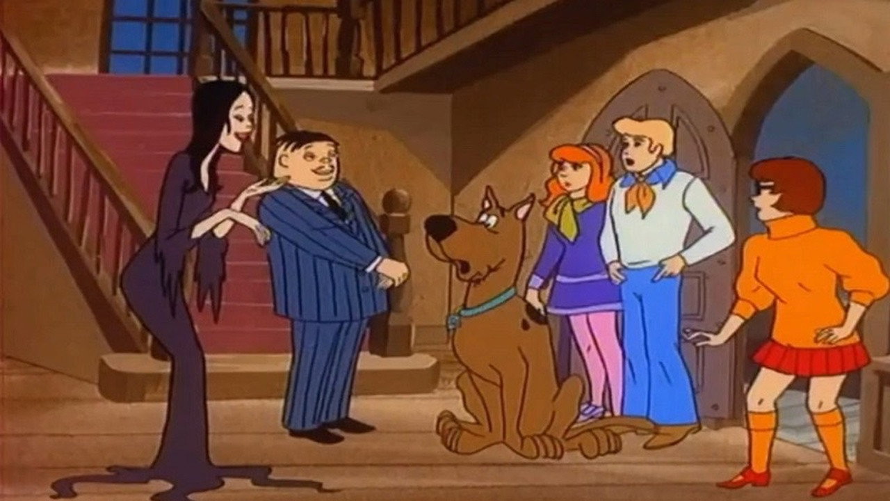 Cinematic still from the movie Scooby-Doo Meets The Addams Family