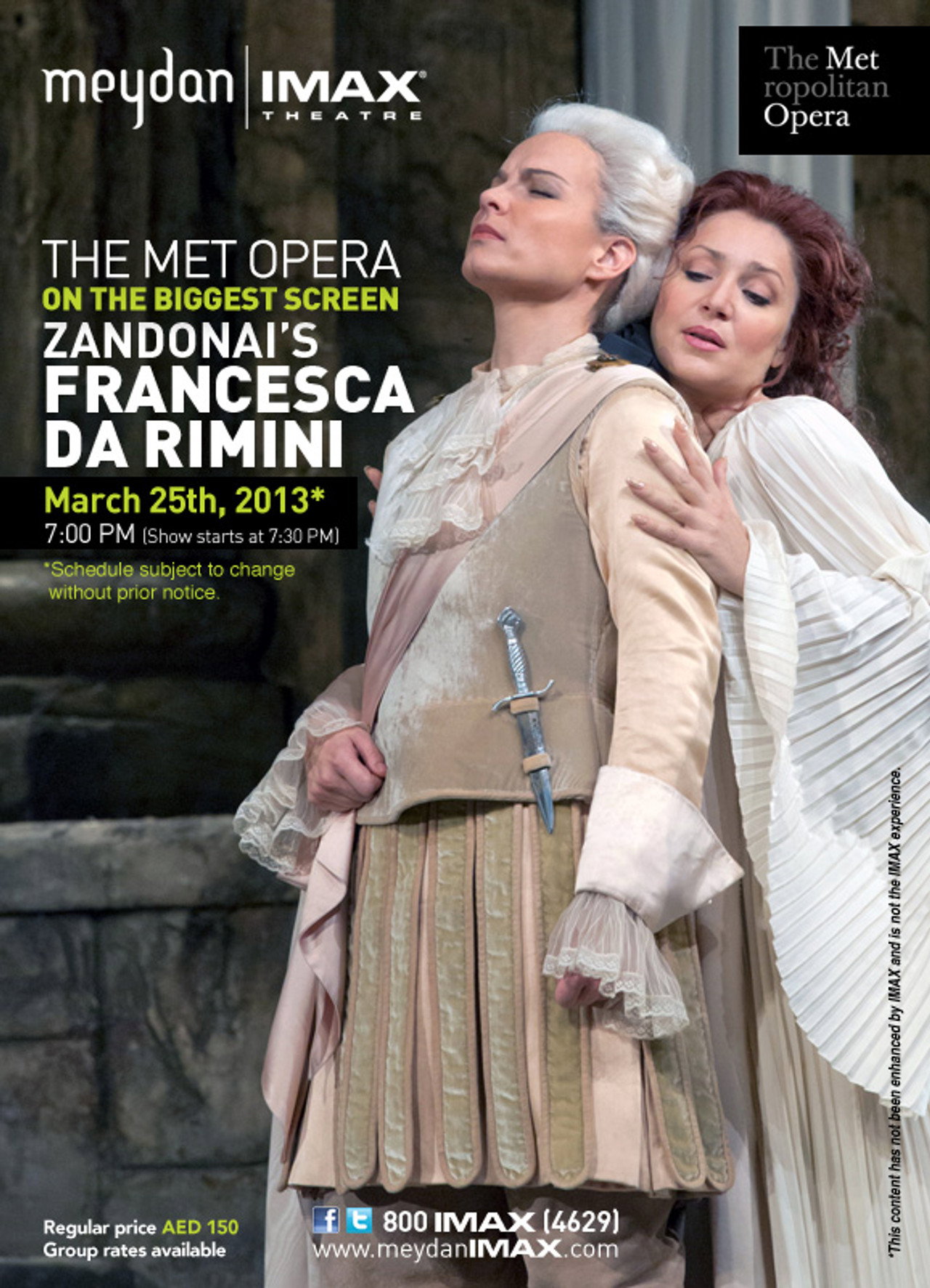 The Metropolitan Opera: Francesca da Rimini filmaffisch