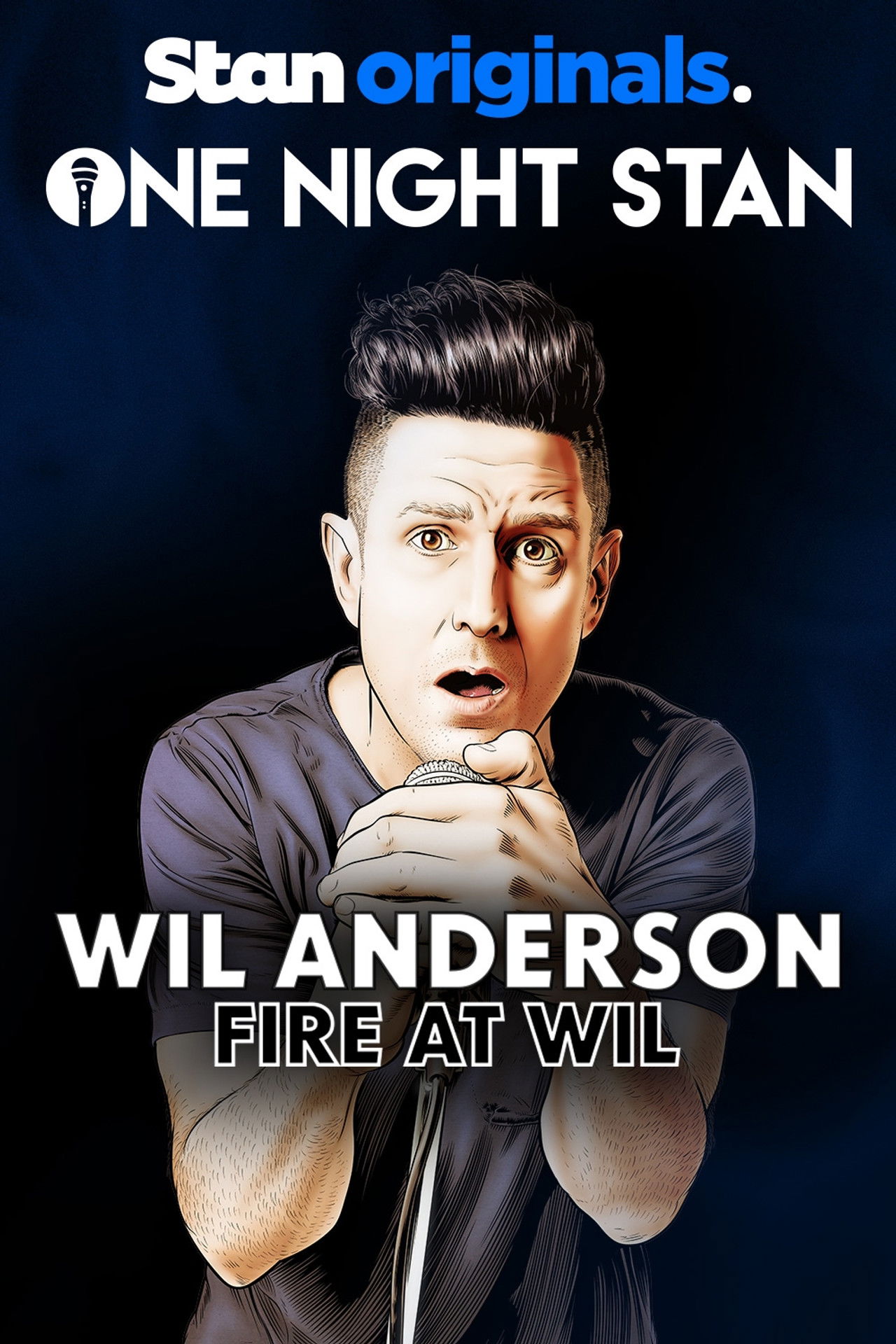 Wil Anderson: Fire at Wil Backdrop