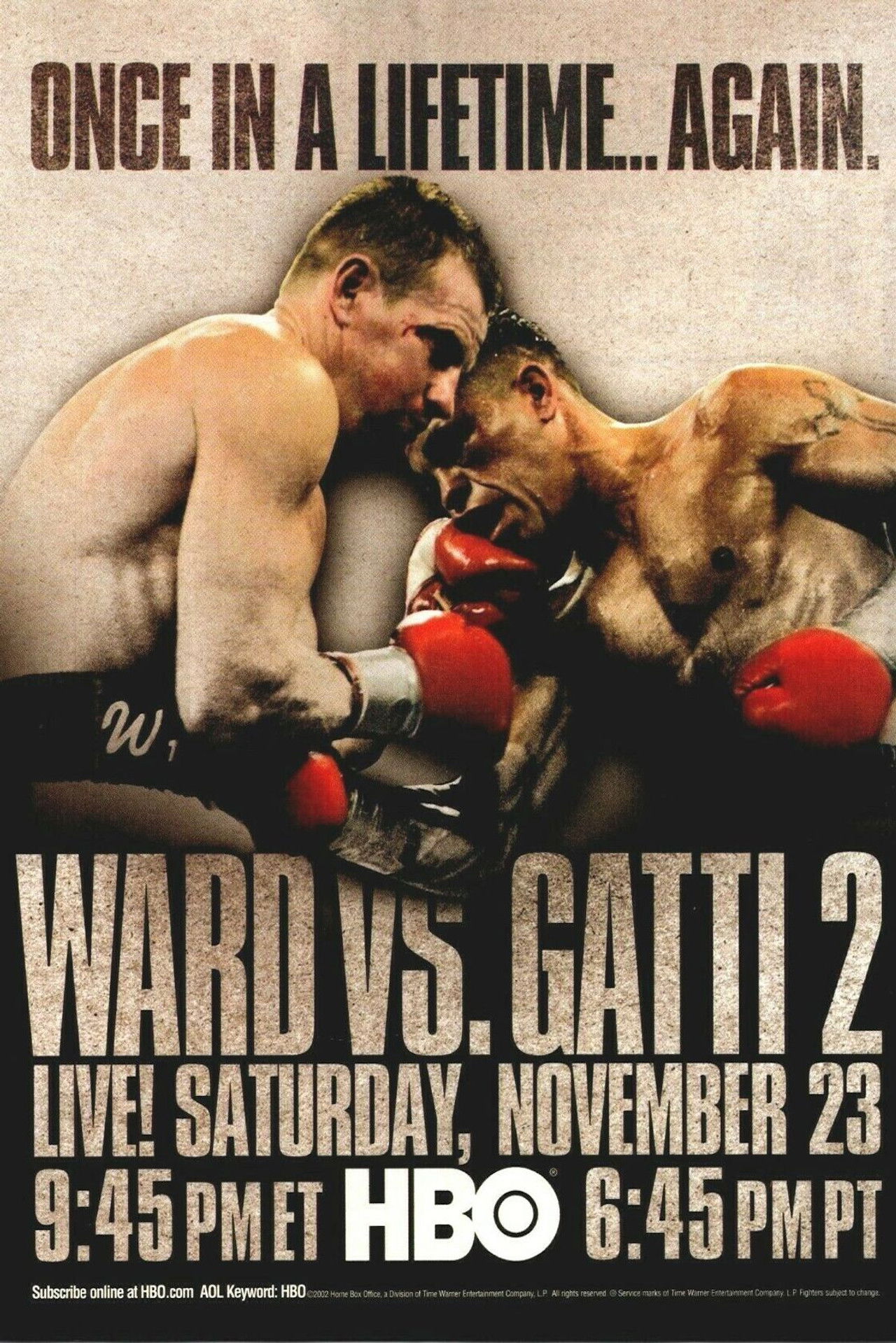 Arturo Gatti vs. Micky Ward II Backdrop