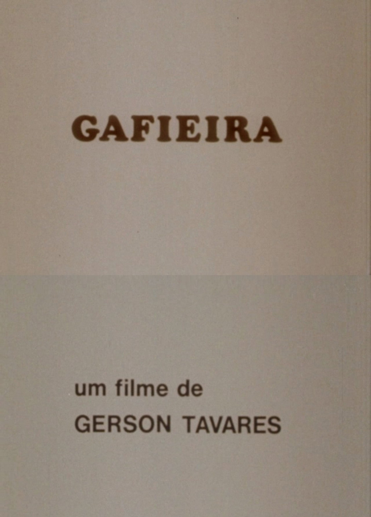 Gafieira filmaffisch