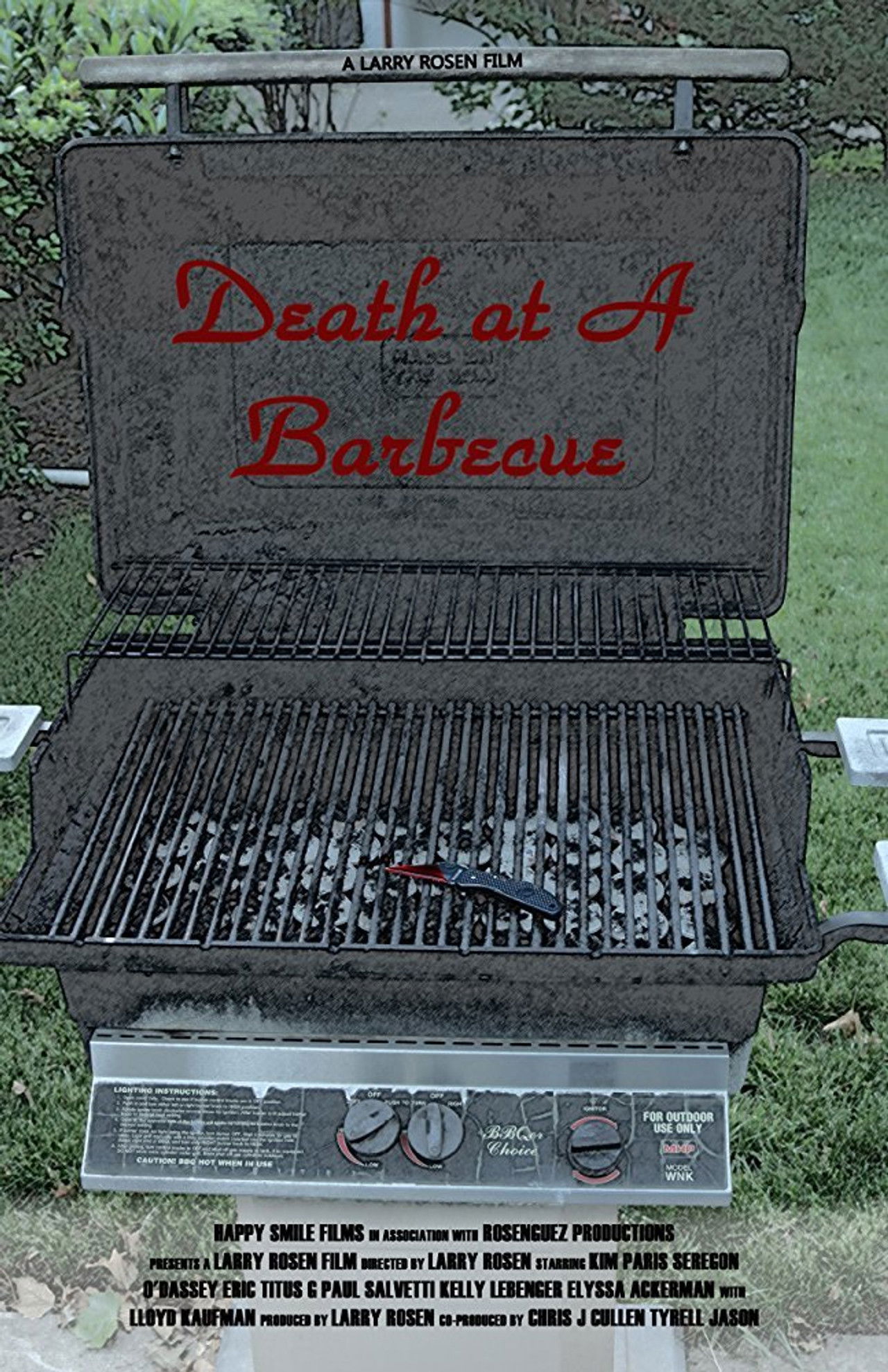 Death at a Barbecue Backdrop