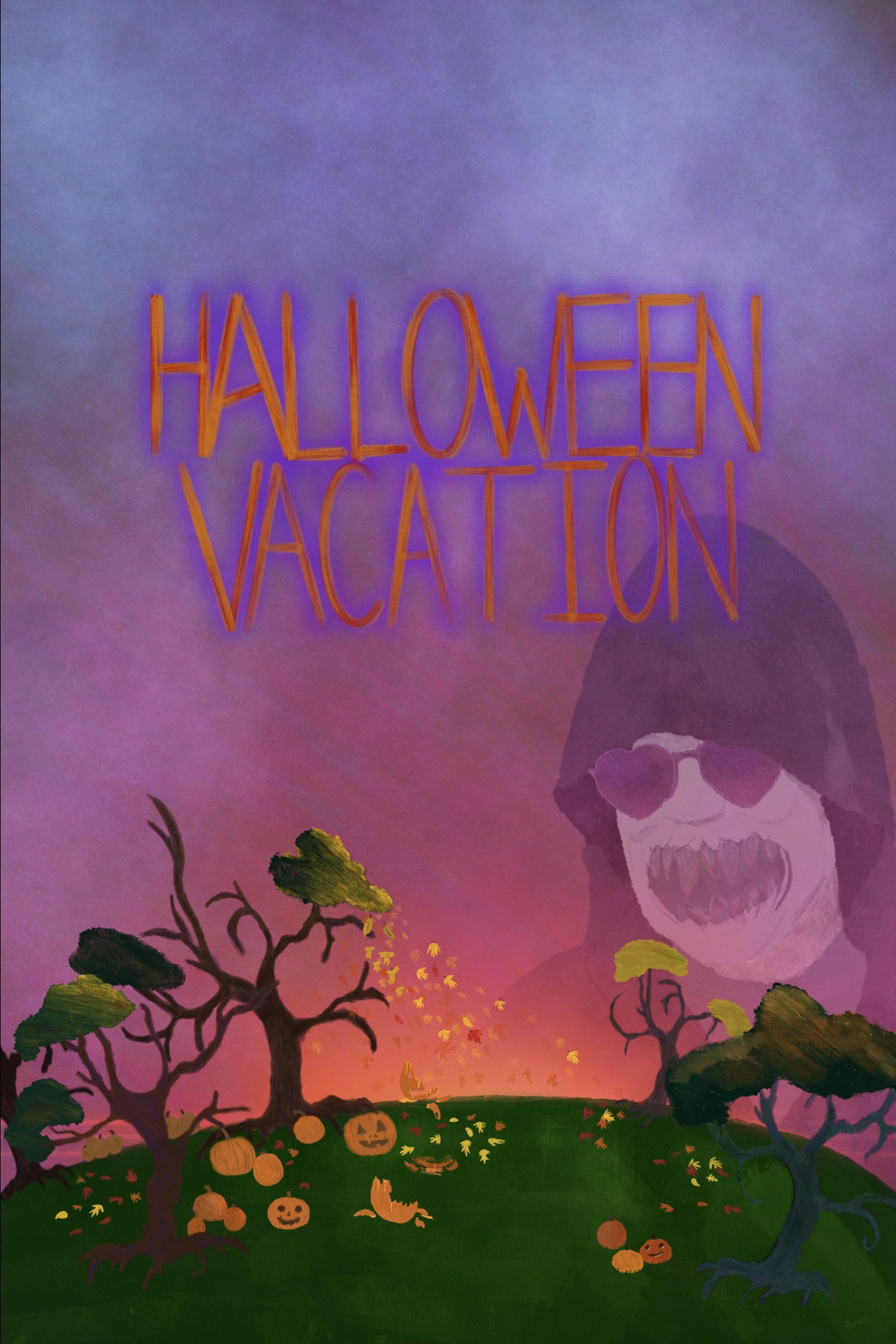 Halloween Vacation Backdrop