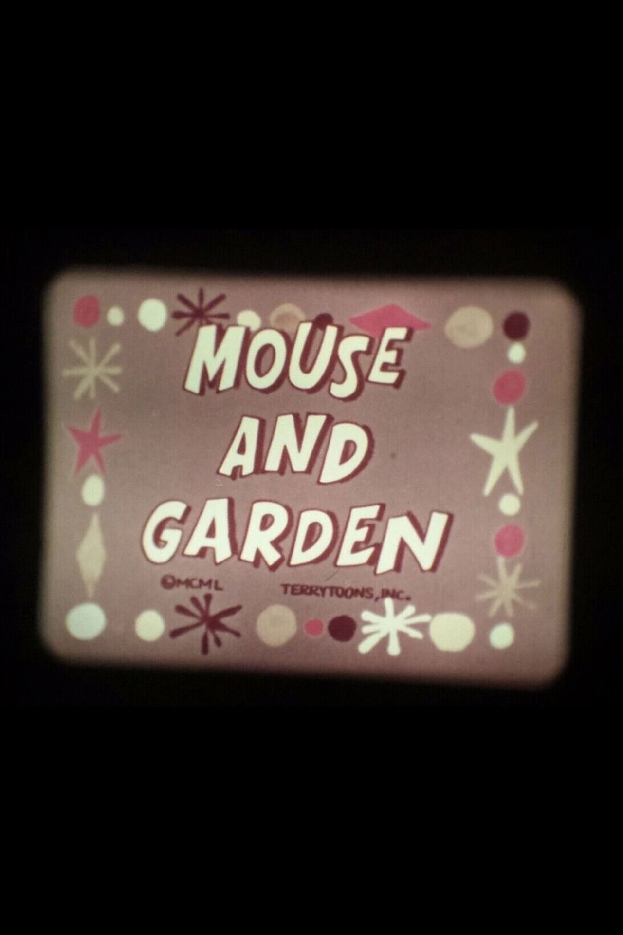 Mouse and Garden Backdrop