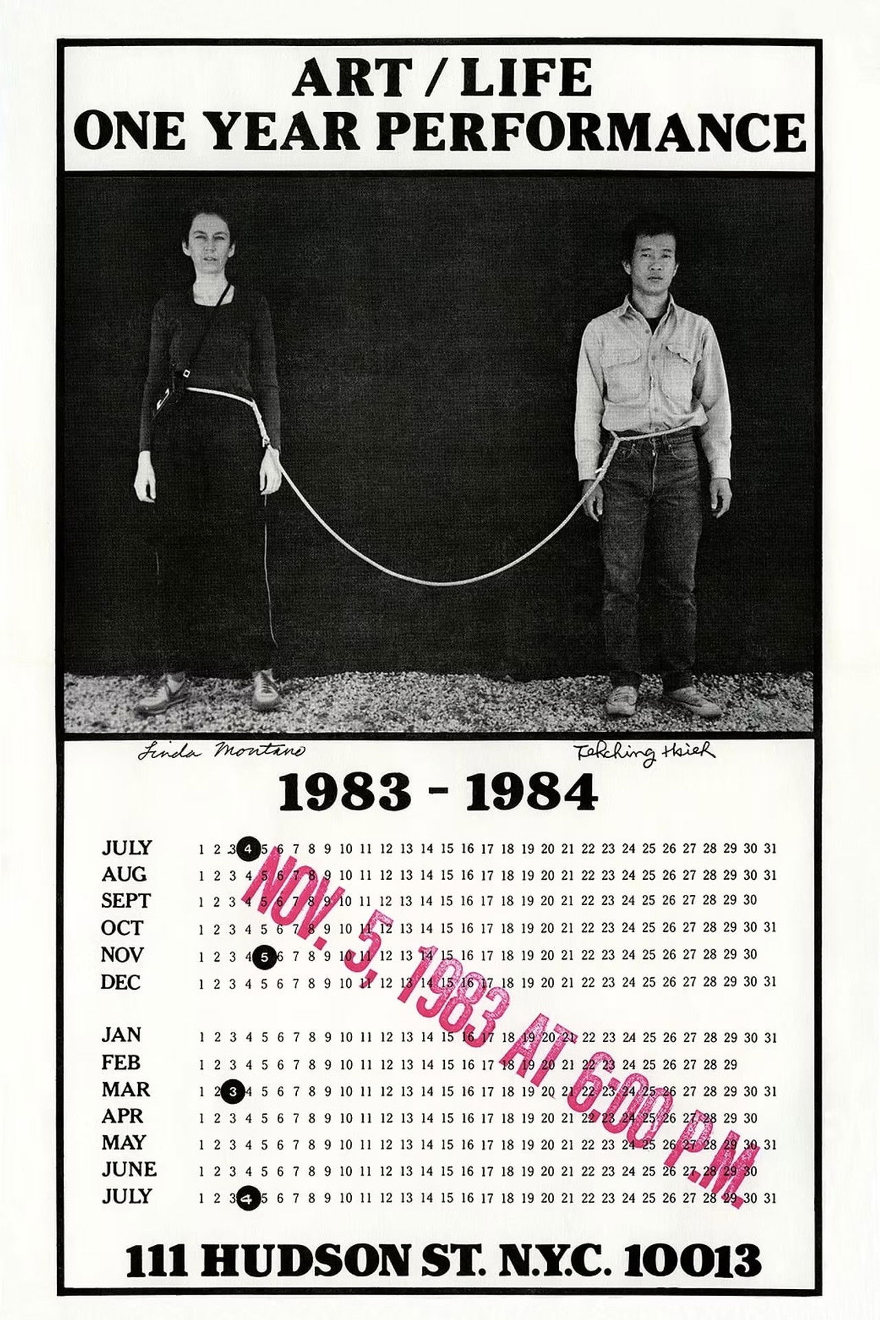 One Year Performance 1983-1984 (Rope Piece) Backdrop