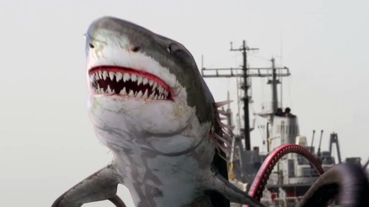 Scen från Sharktopus vs. Whalewolf