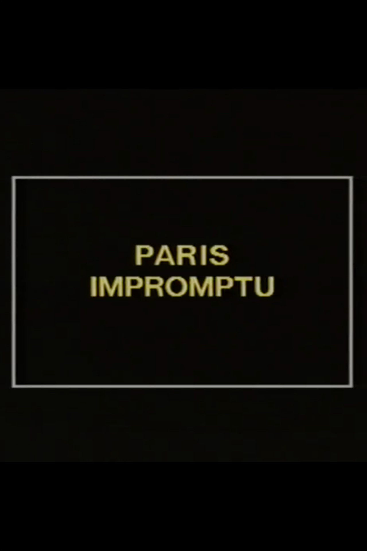 Paris Impromptu filmaffisch