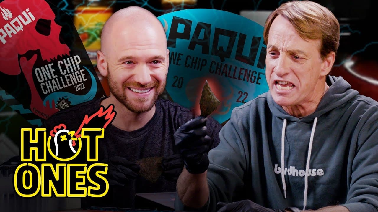 Hot Ones - Season 0 Episode 37 : Tony Hawk and Sean Evans Take on the Paqui One Chip Challenge