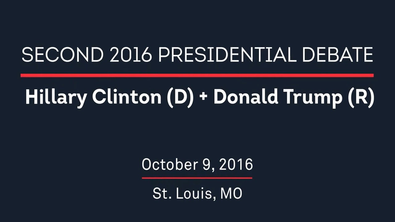 2016 Second Presidential Debate backdrop