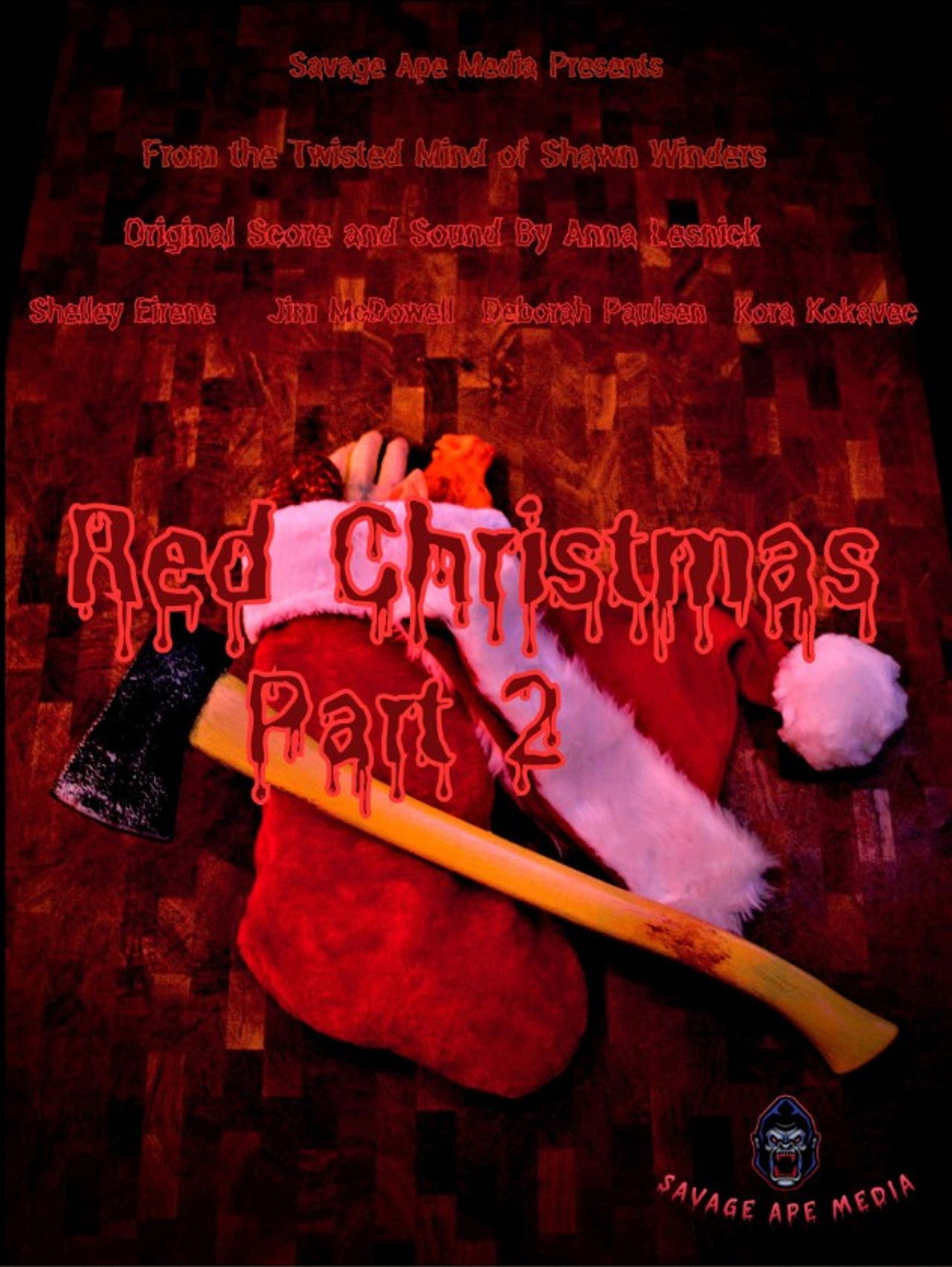 Red Christmas Part 2 Backdrop