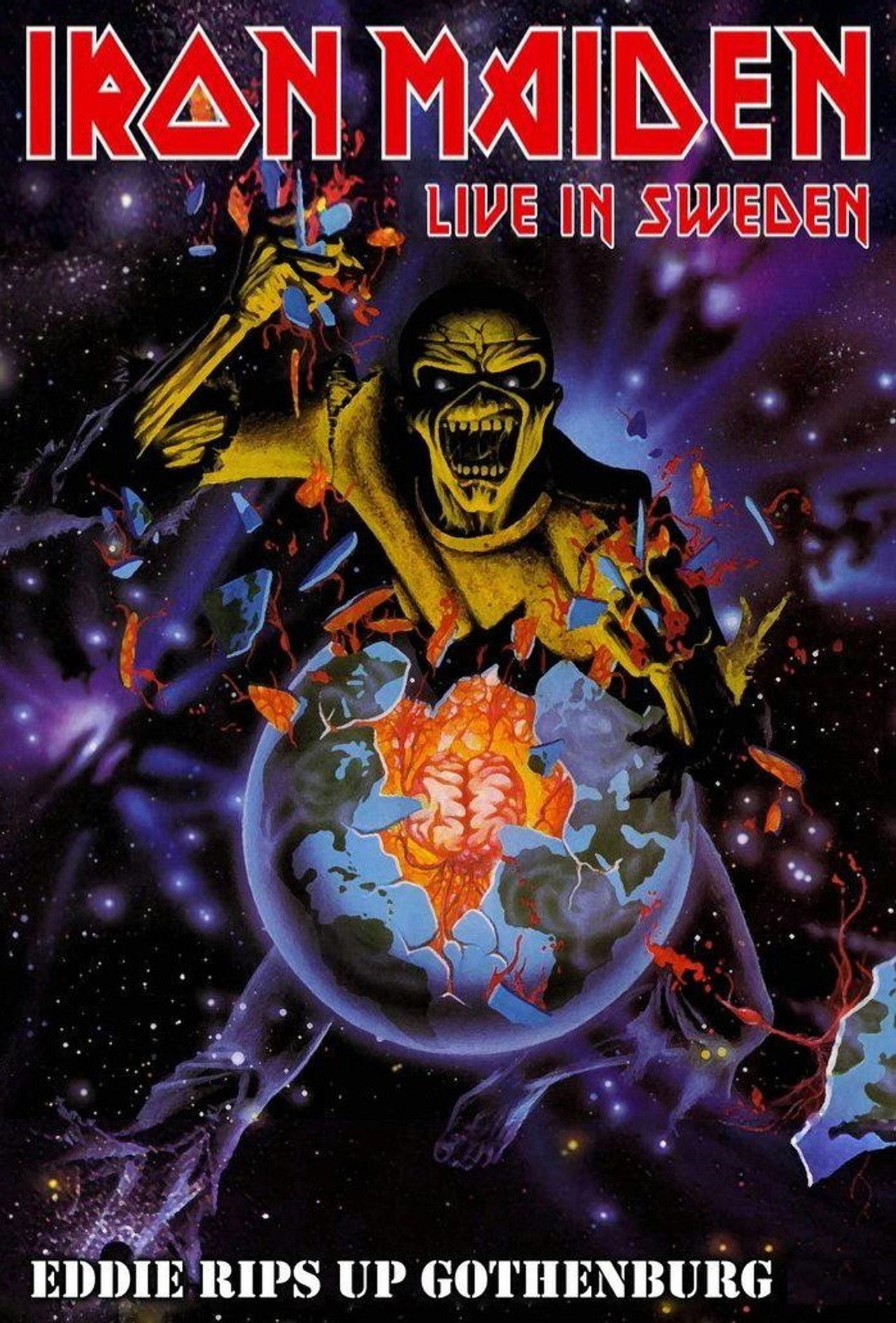 Iron Maiden - Eddie Rips Up Gothenburg Backdrop