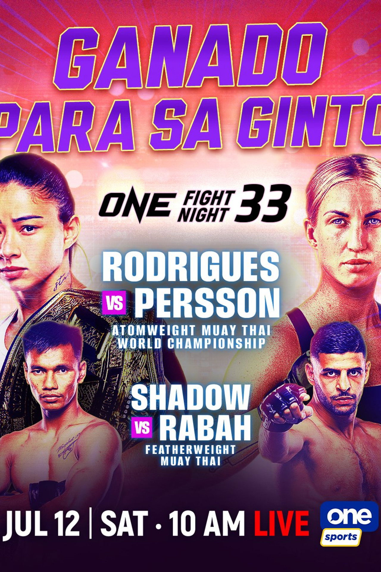 ONE Fight Night 33: Rodrigues vs. Persson Backdrop