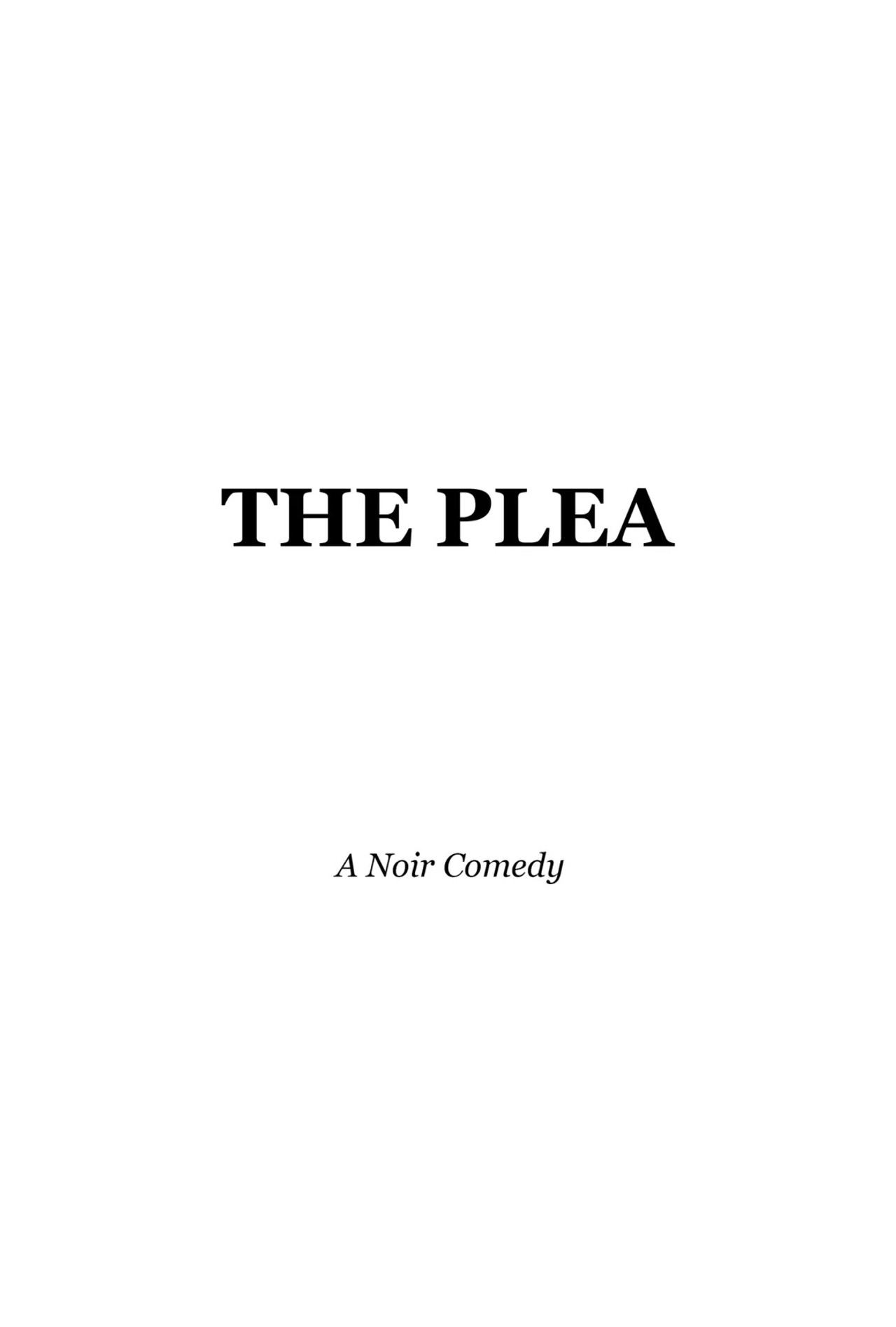 The Plea poster