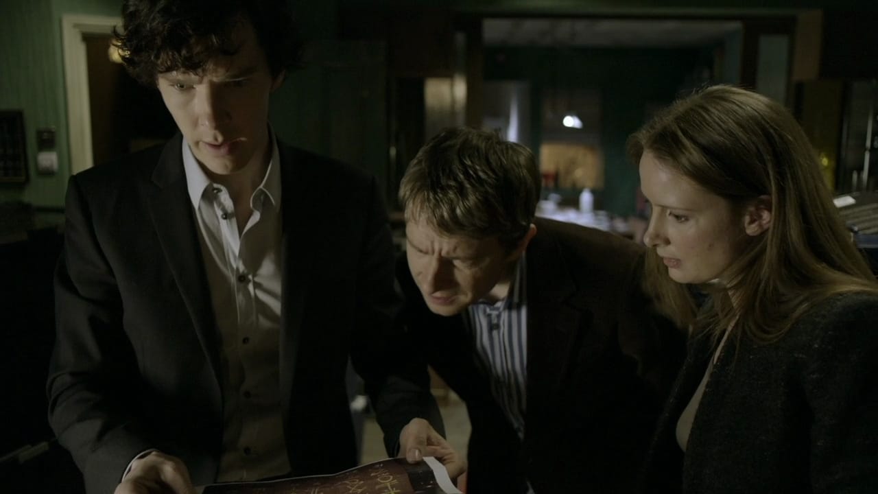 Scen från Sherlock - The Blind Banker