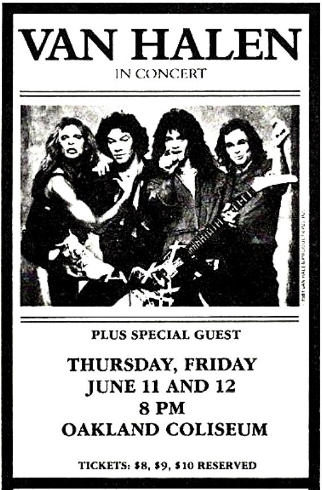 Van Halen: Oakland, CA @ Oakland Arena 1981