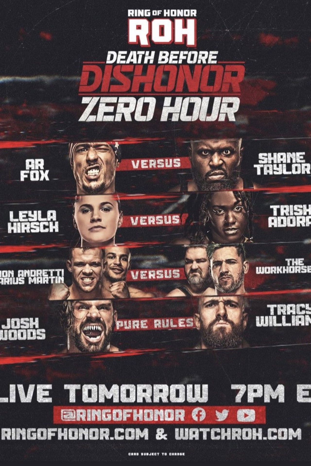 ROH: Death Before Dishonor Zero Hour filmaffisch