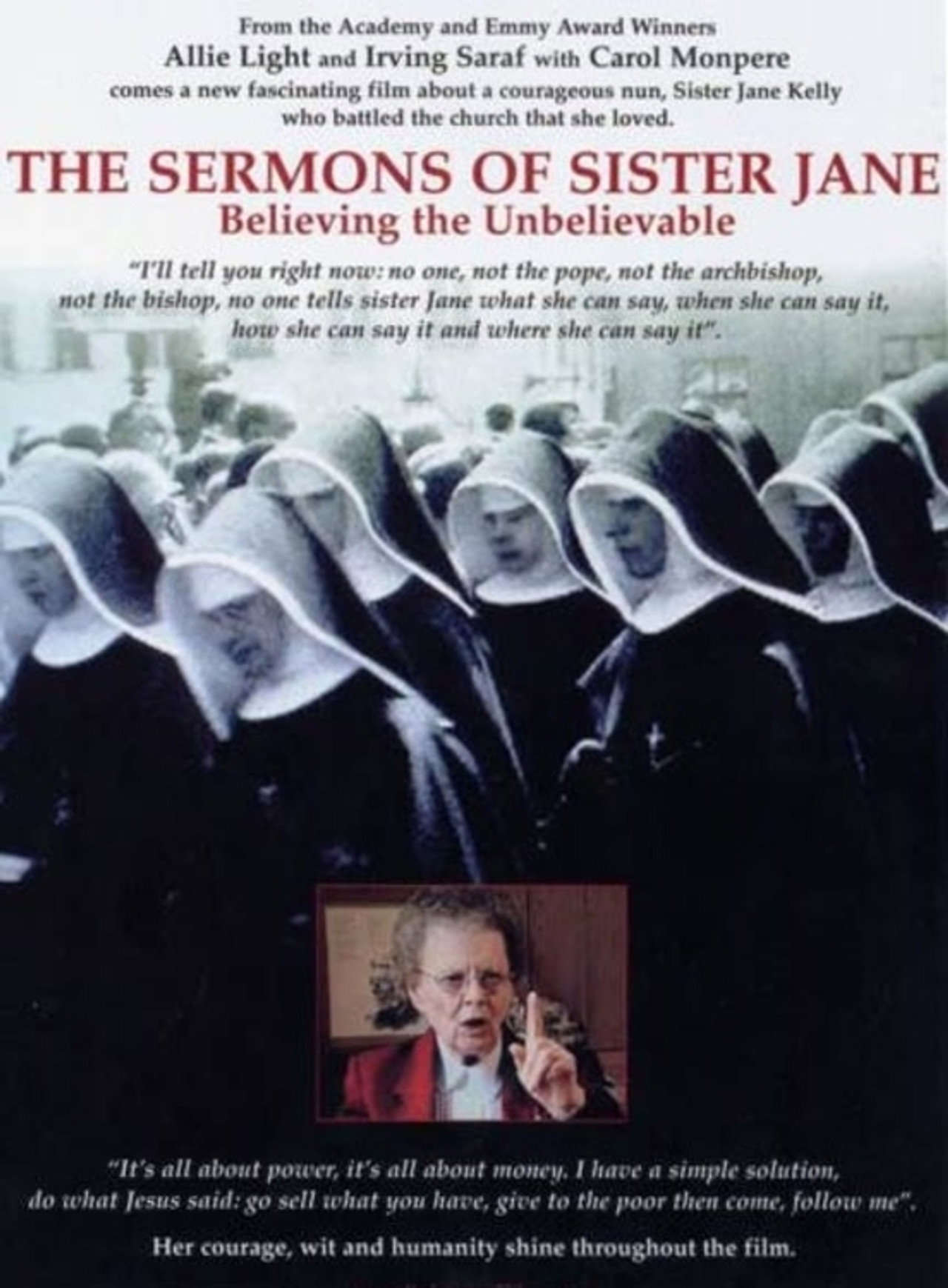 The Sermons of Sister Jane: Believing the Unbelievable filmaffisch