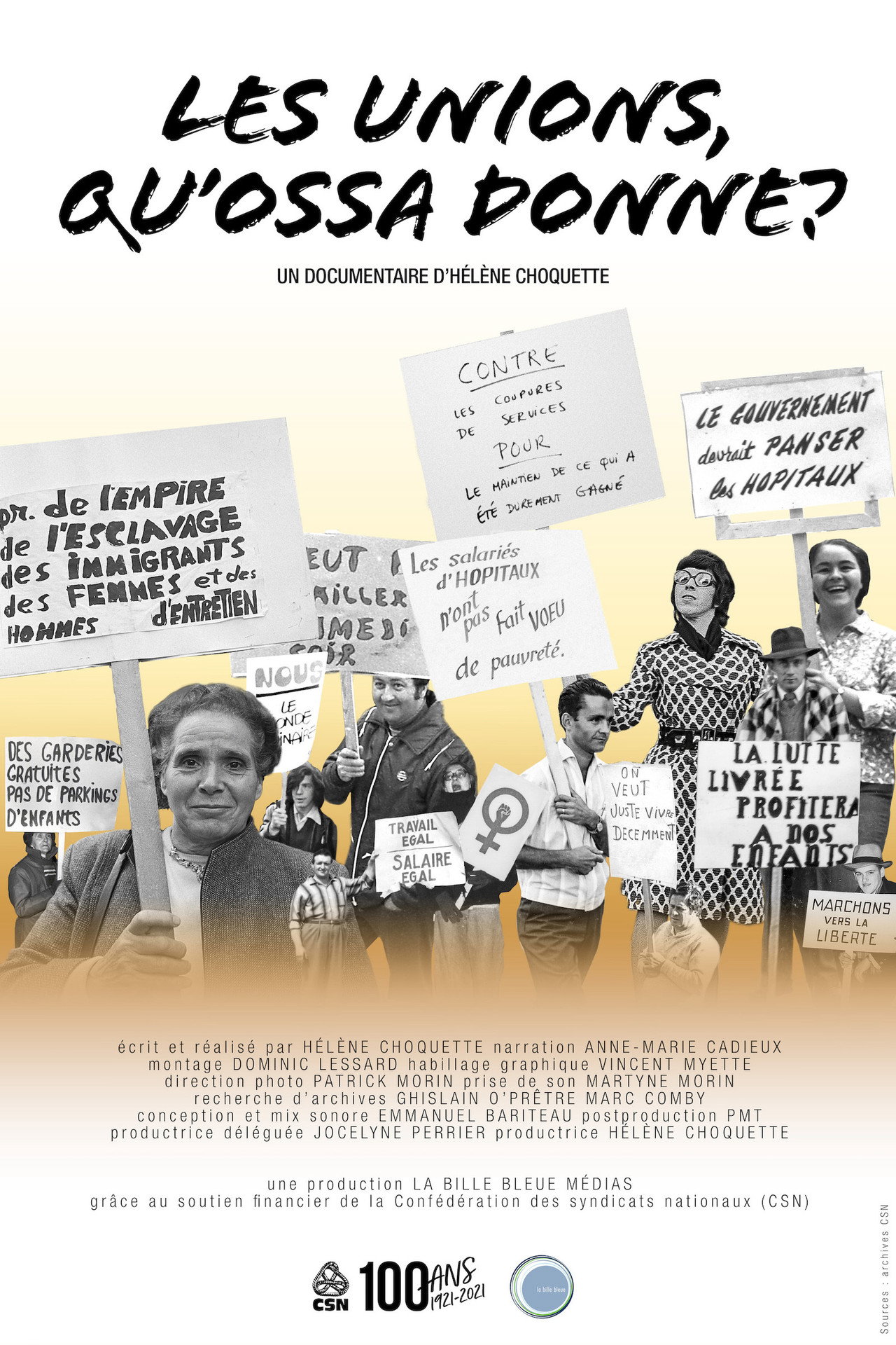 Les unions qu'ossa donne? filmaffisch
