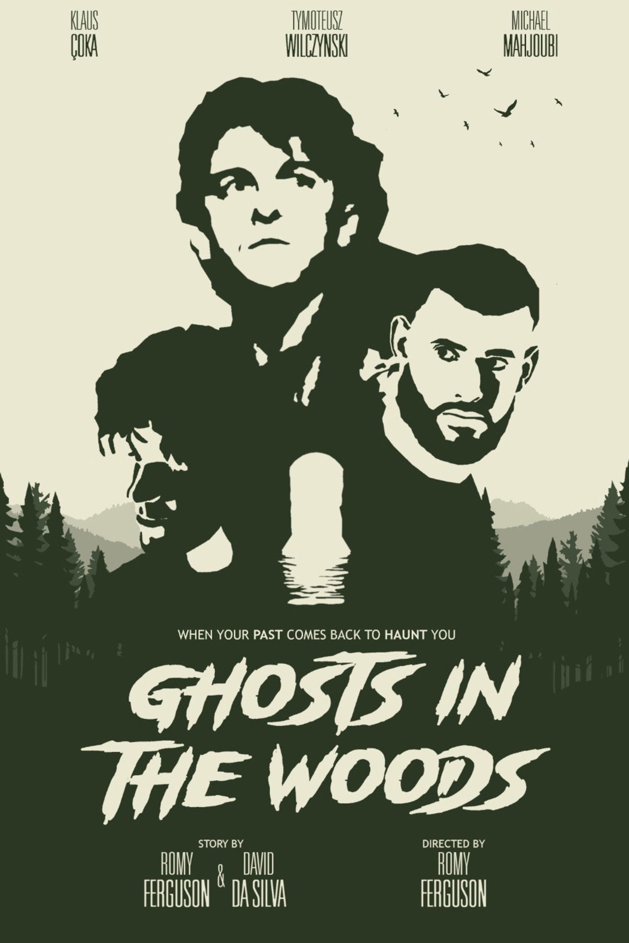 Ghosts in the woods Backdrop