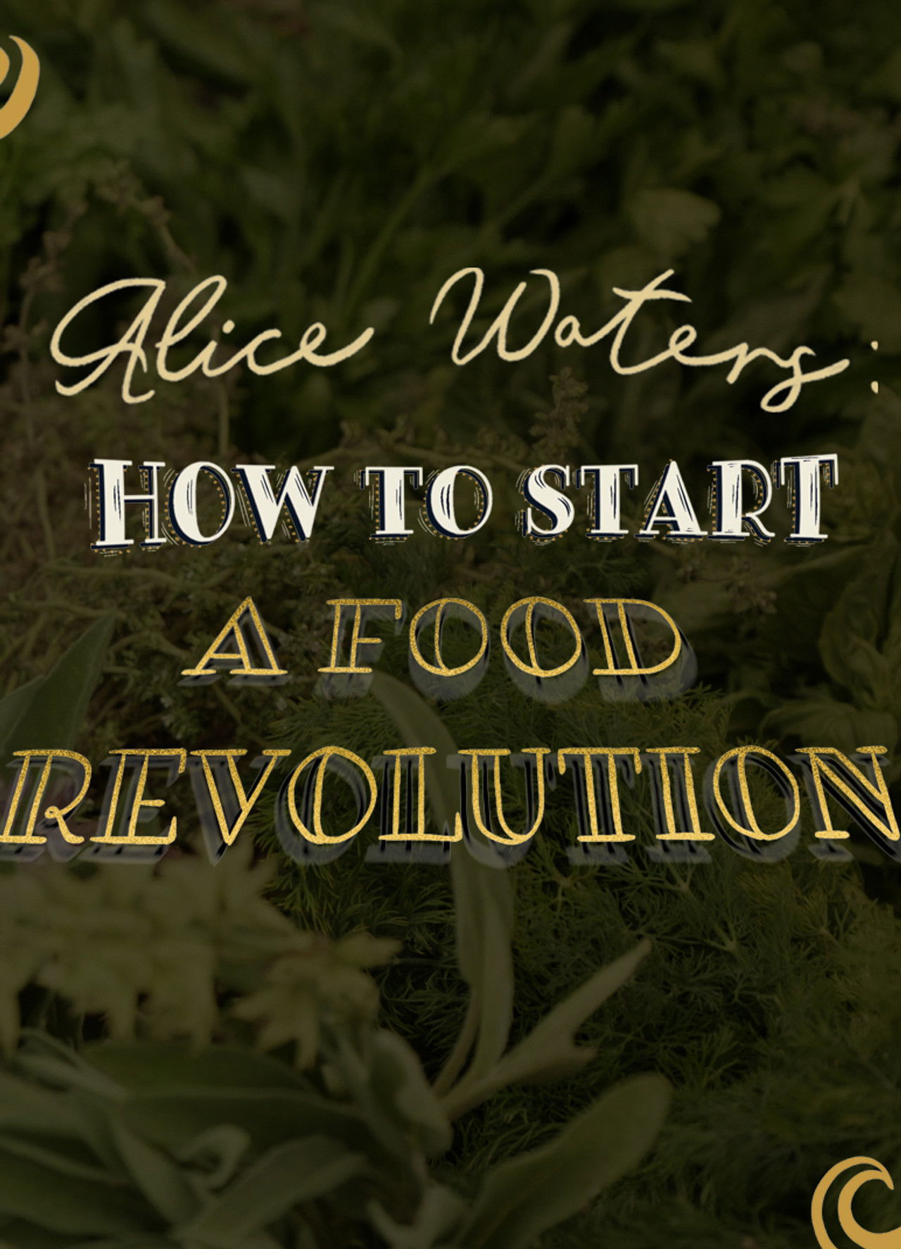 Alice Waters: How To Start A Food Revolution Backdrop