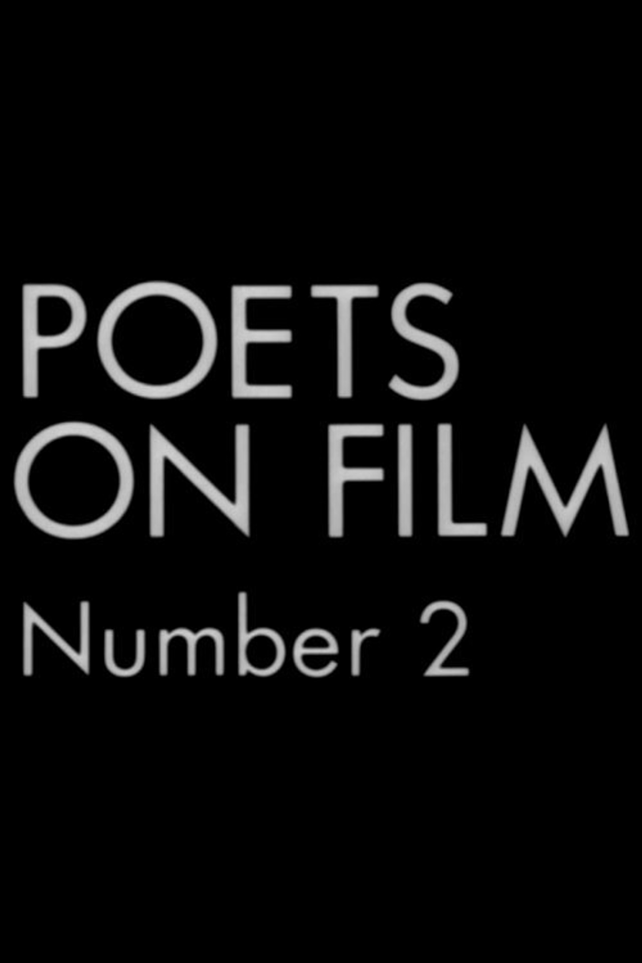Poets on Film No. 2 filmaffisch