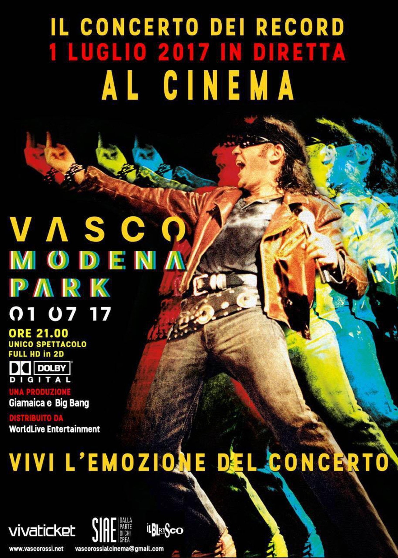 La Notte di Vasco Backdrop