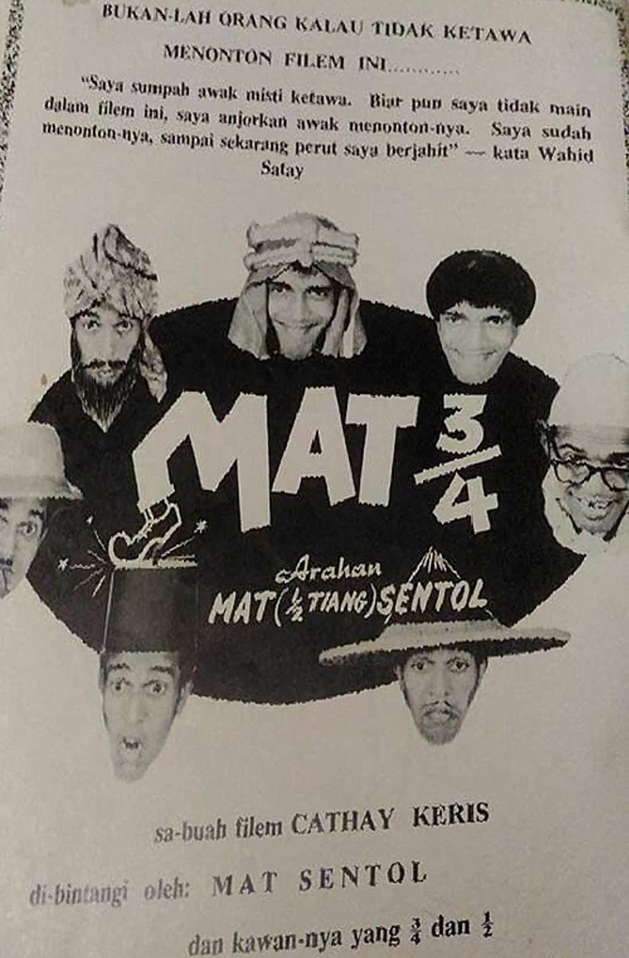 Mat ¾ (Mat Tiga Suku) filmaffisch