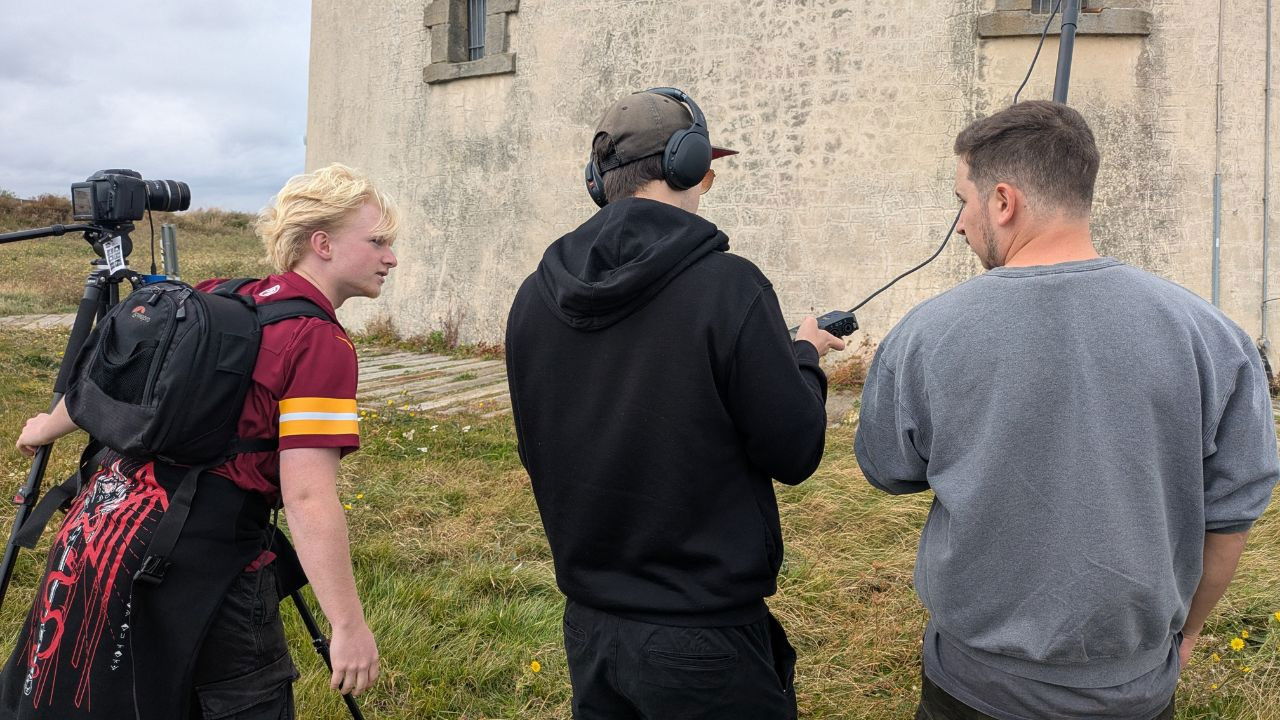 SUFFICIENT SIDE EFFECTS The Making Of Magenta House backdrop