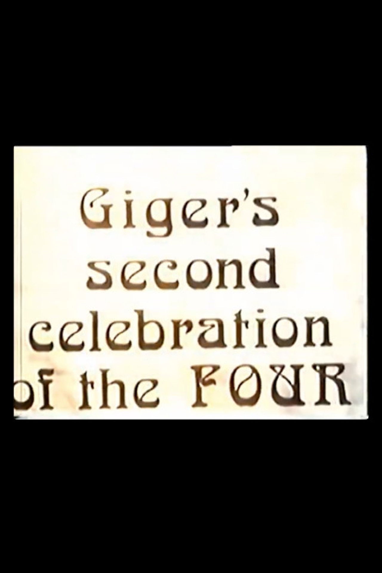 Giger's Second Celebration of the Four