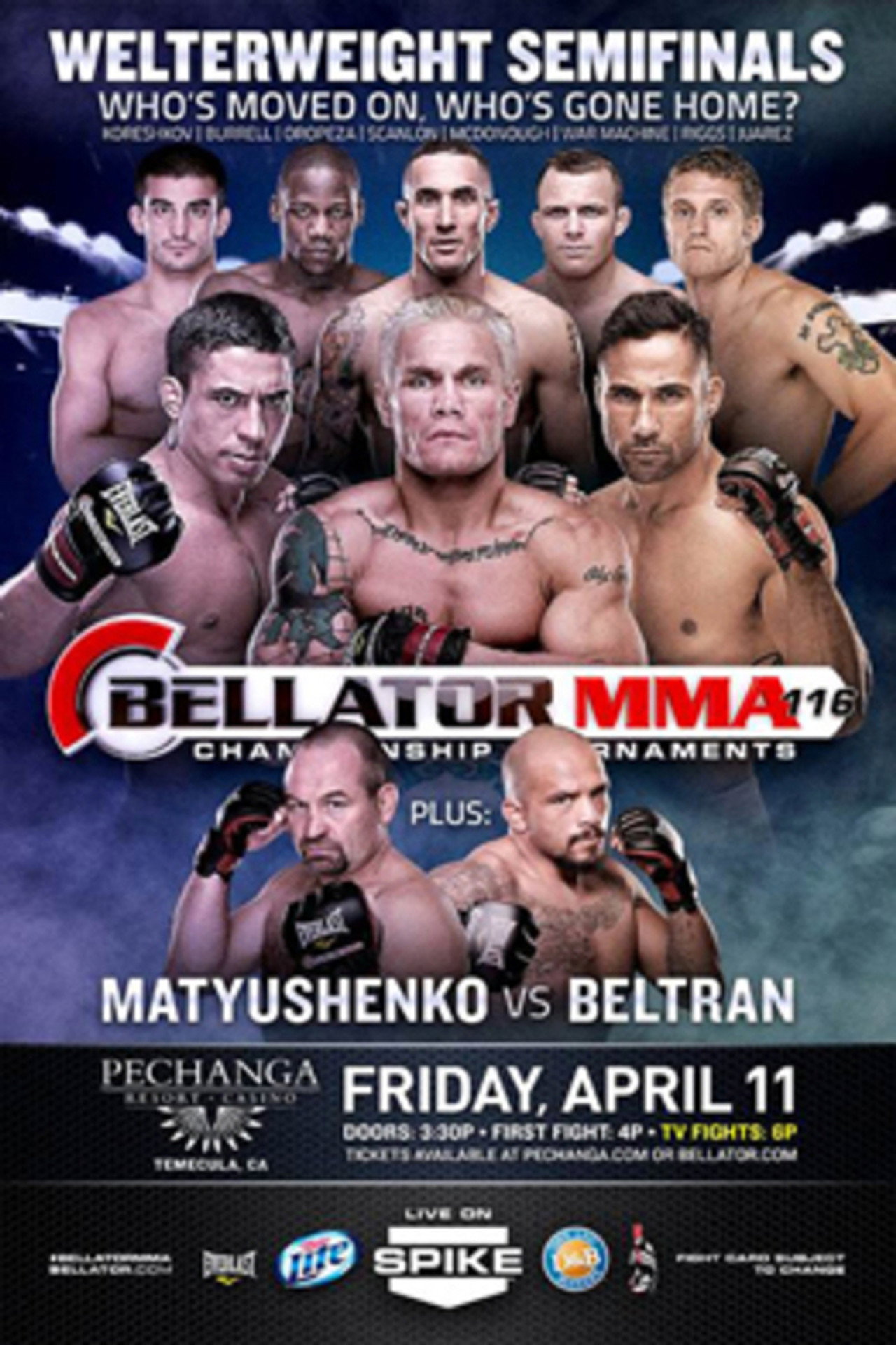 Bellator 116 Backdrop