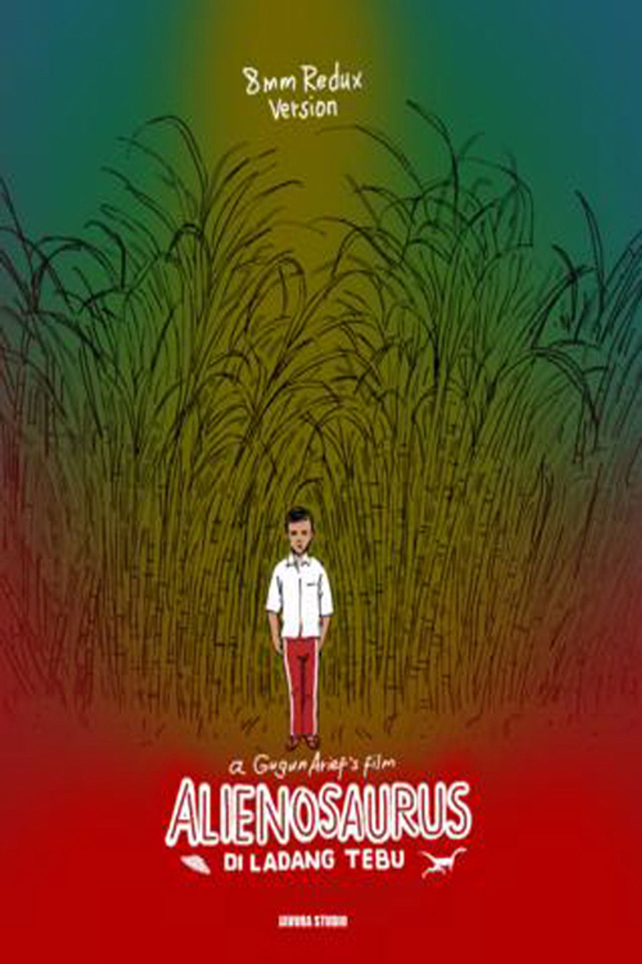 Alienosaurus di Ladang Tebu Backdrop