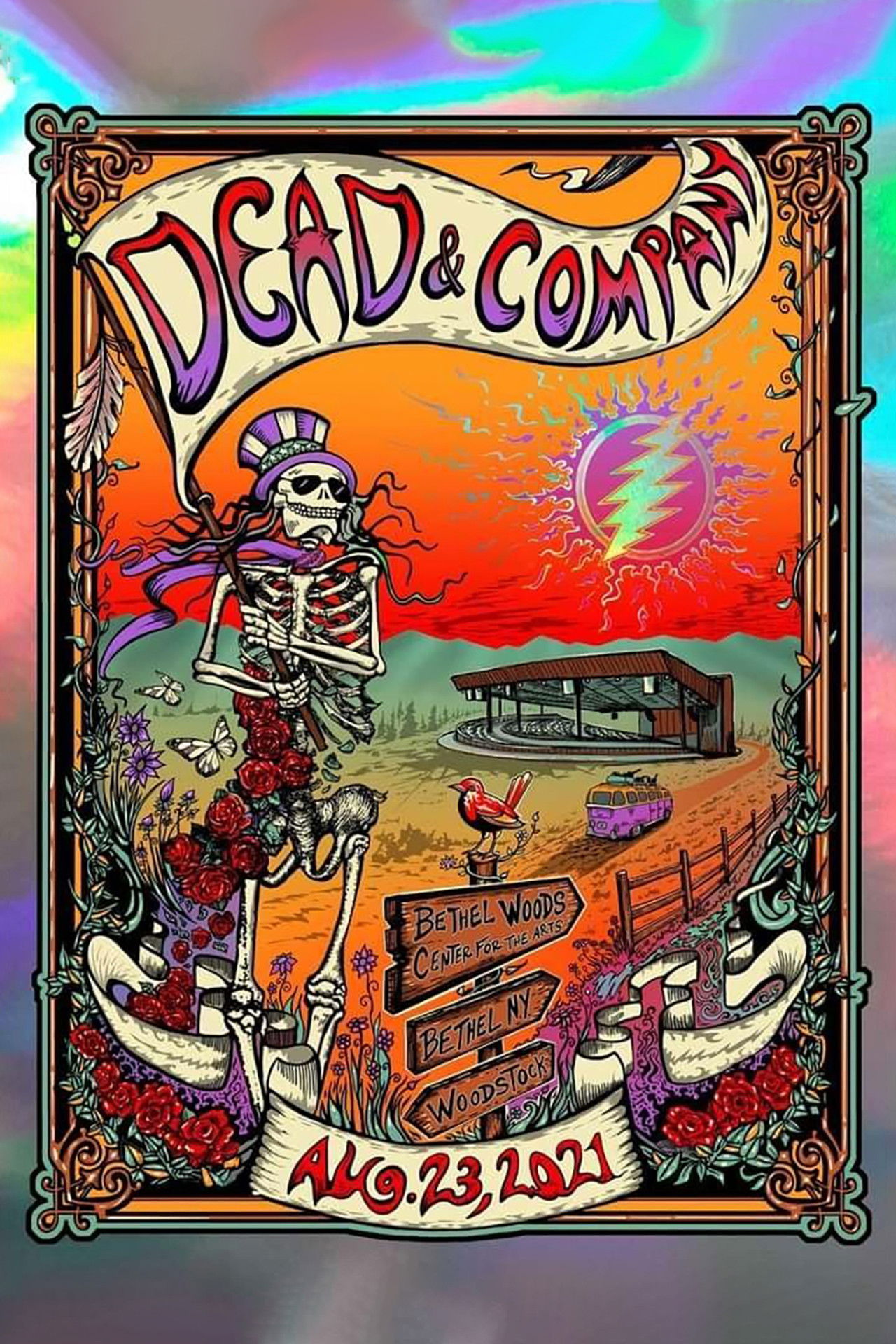 Dead & Company: 2021-08-23 Bethel Woods Center For The Arts, Bethel, NY Backdrop